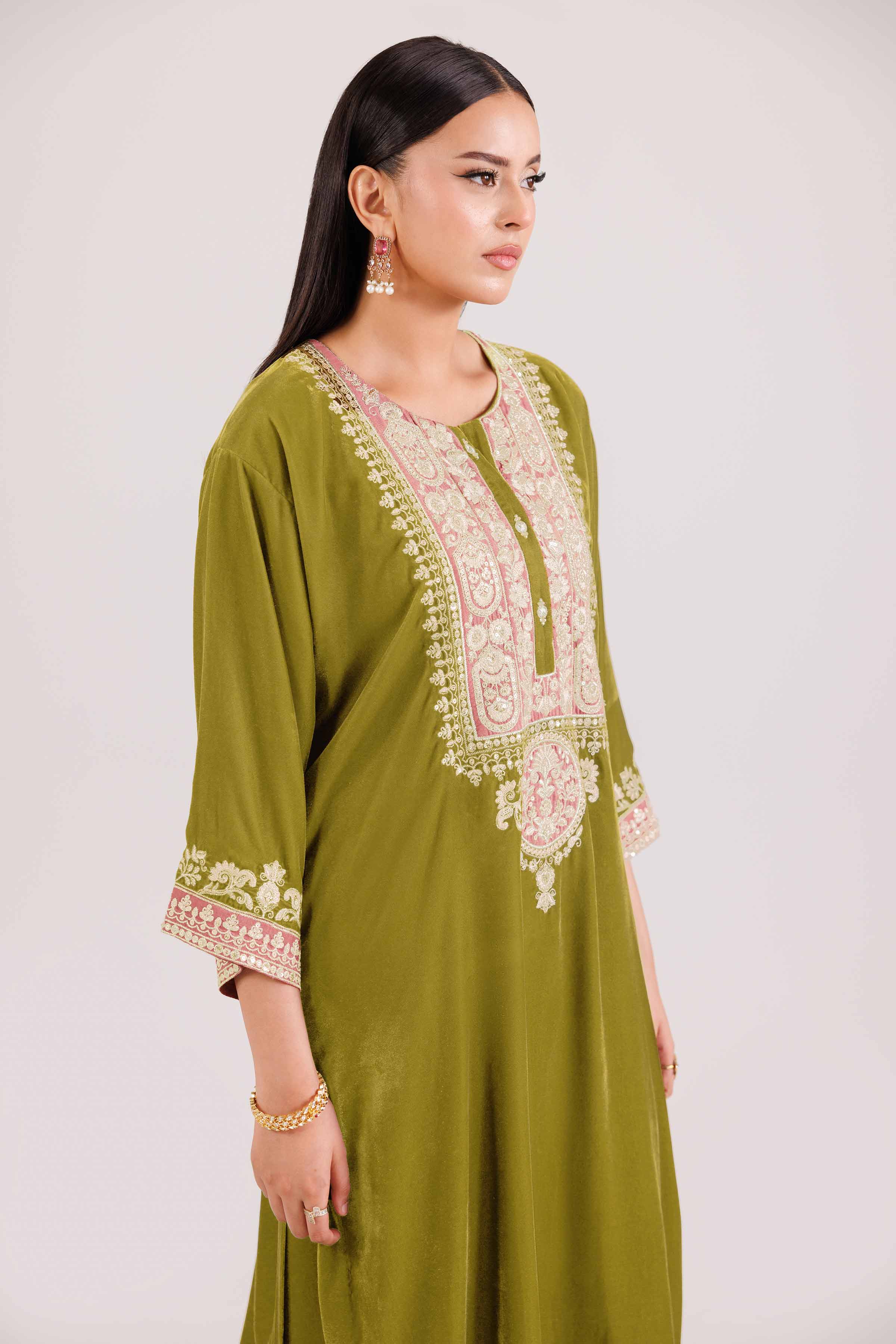 2 Piece - Embroidered Suit - KFW25-30 - Image 6