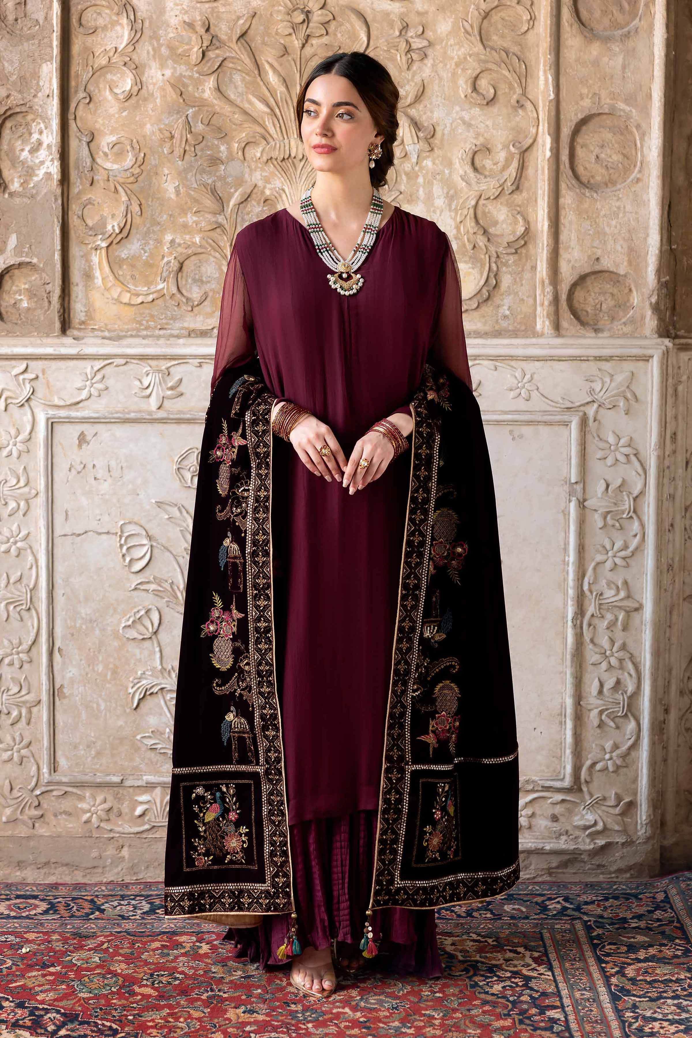 Embroidered Shawl - KFW25-50 - Image 2