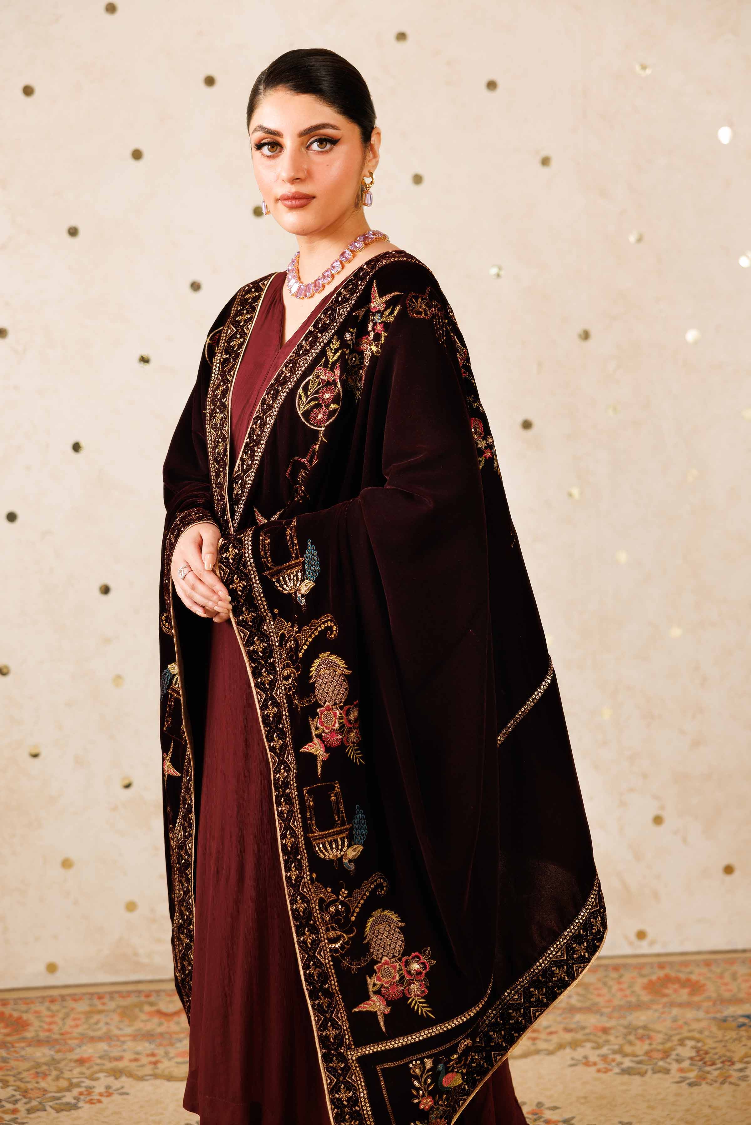 Embroidered Shawl - KFW25-50 - Image 3