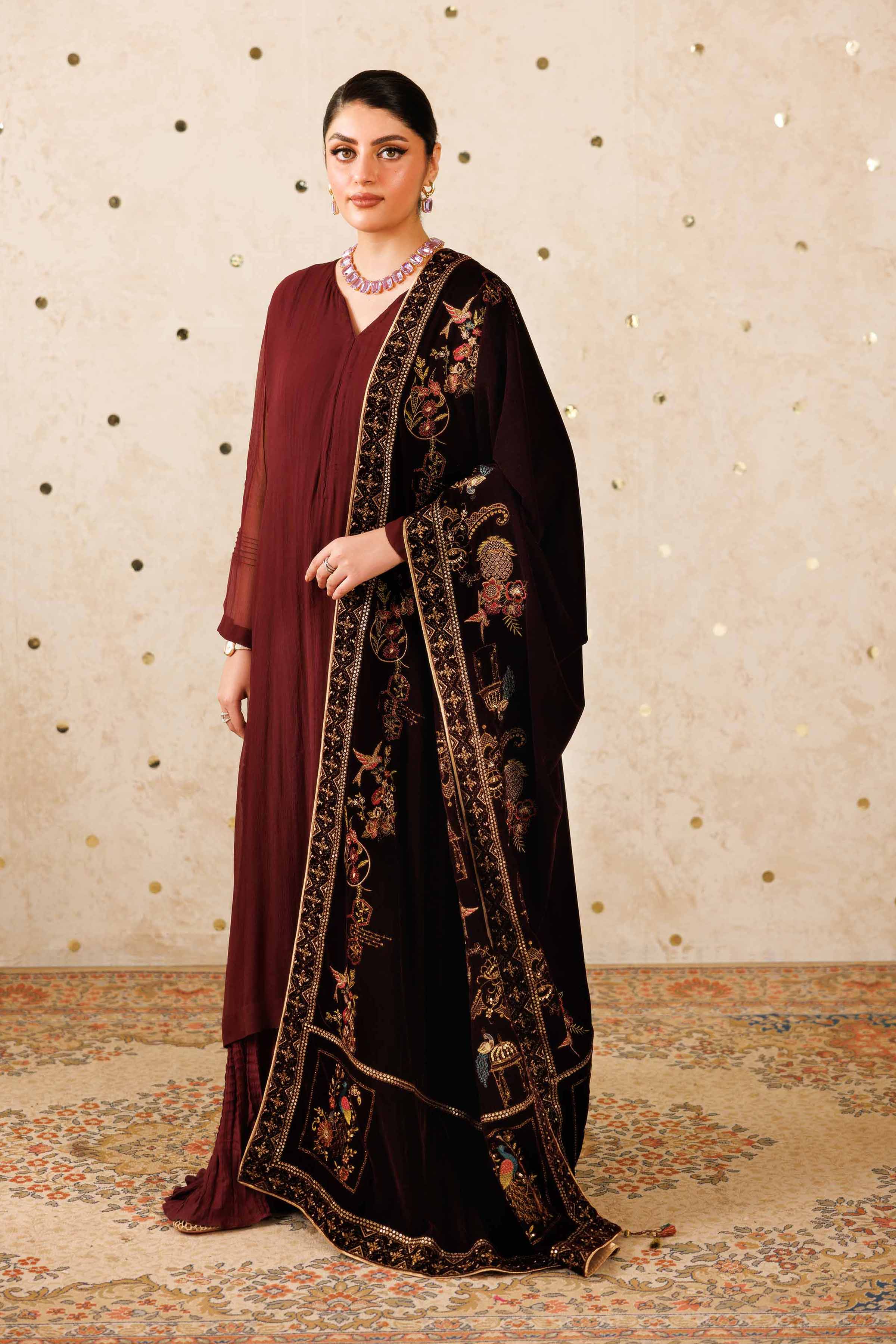 Embroidered Shawl - KFW25-50 - Image 4
