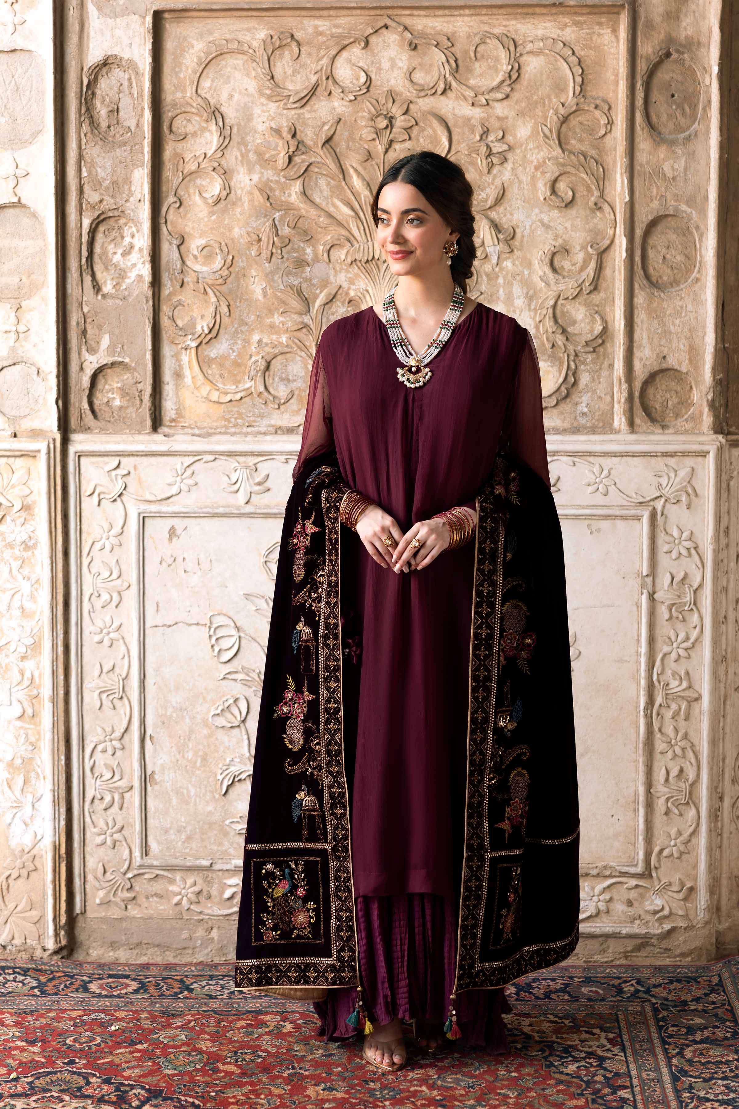 Embroidered Shawl - KFW25-50 - Image 5