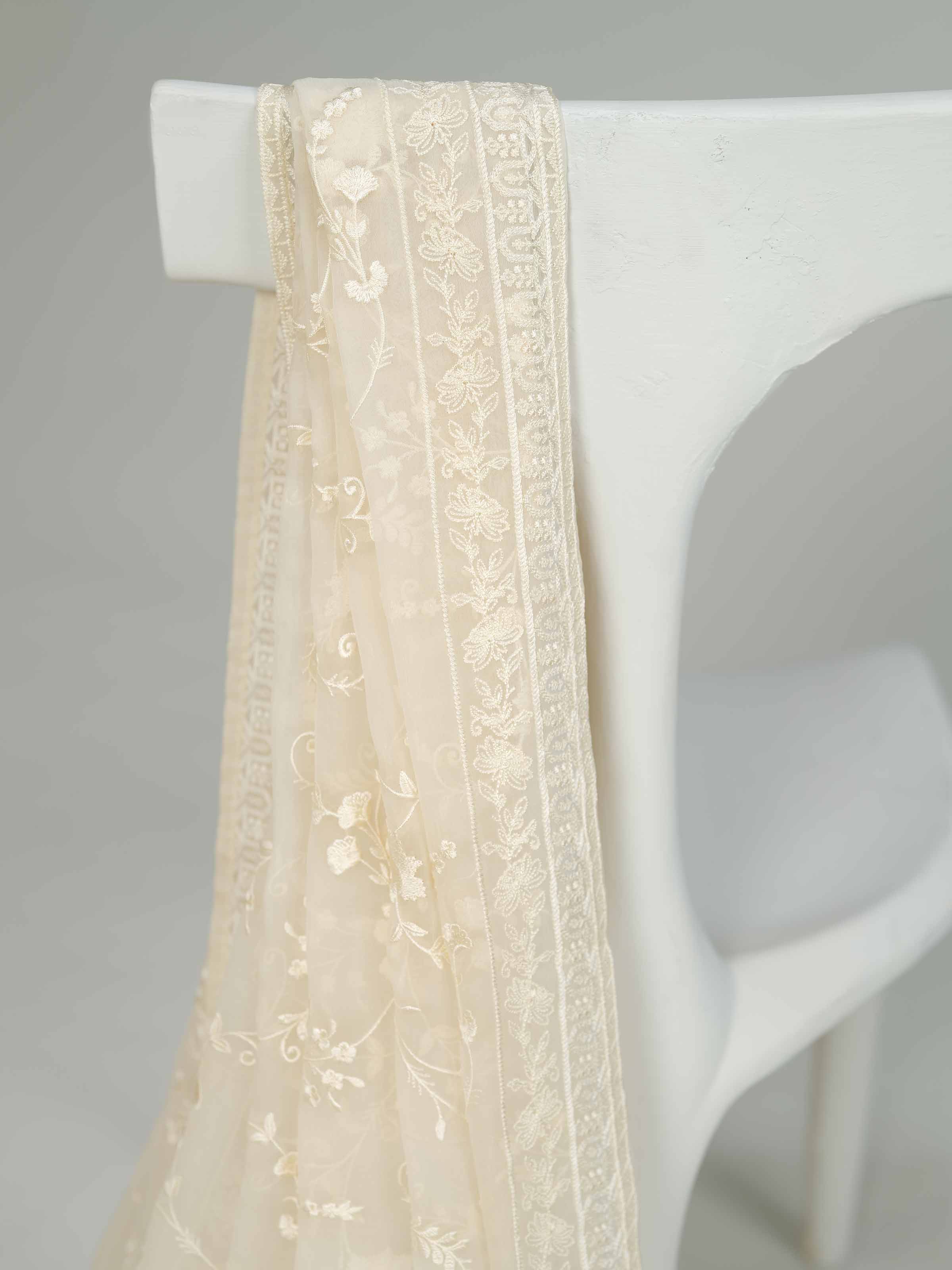 Embroidered Dupatta - KFW25-62 - Image 5
