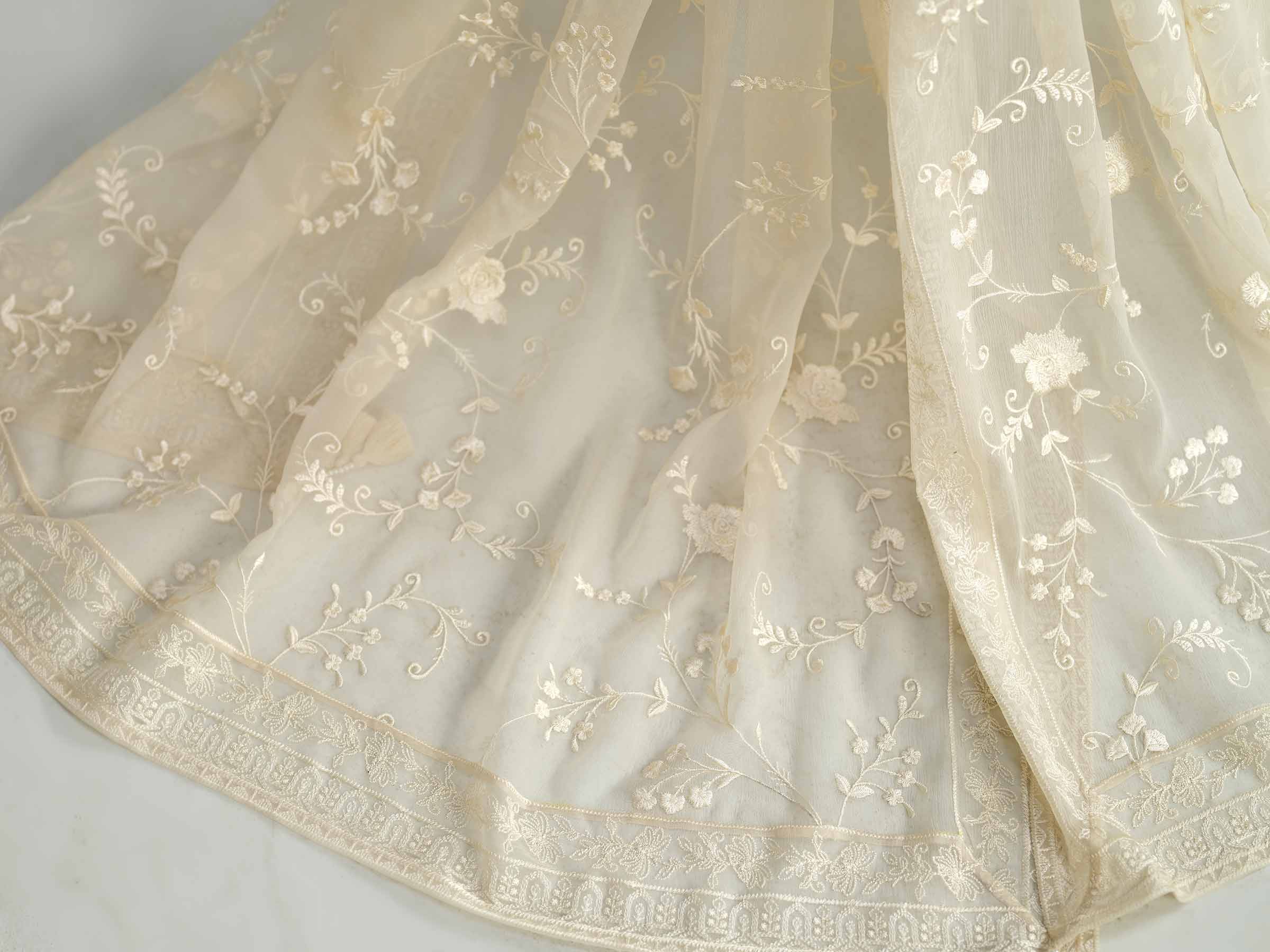 Embroidered Dupatta - KFW25-62 - Image 6