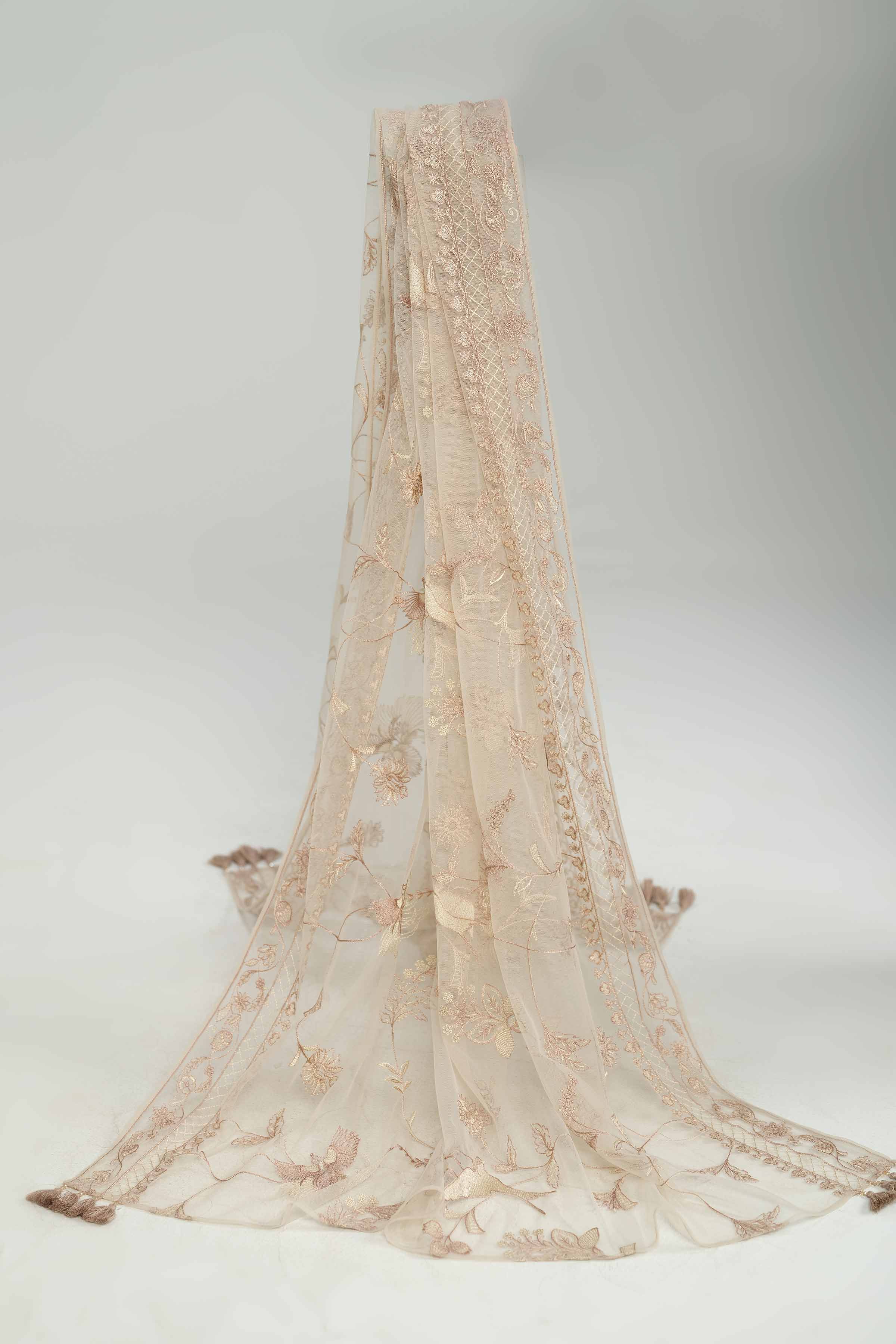 Embroidered Dupatta - KFW25-64 - Image 3