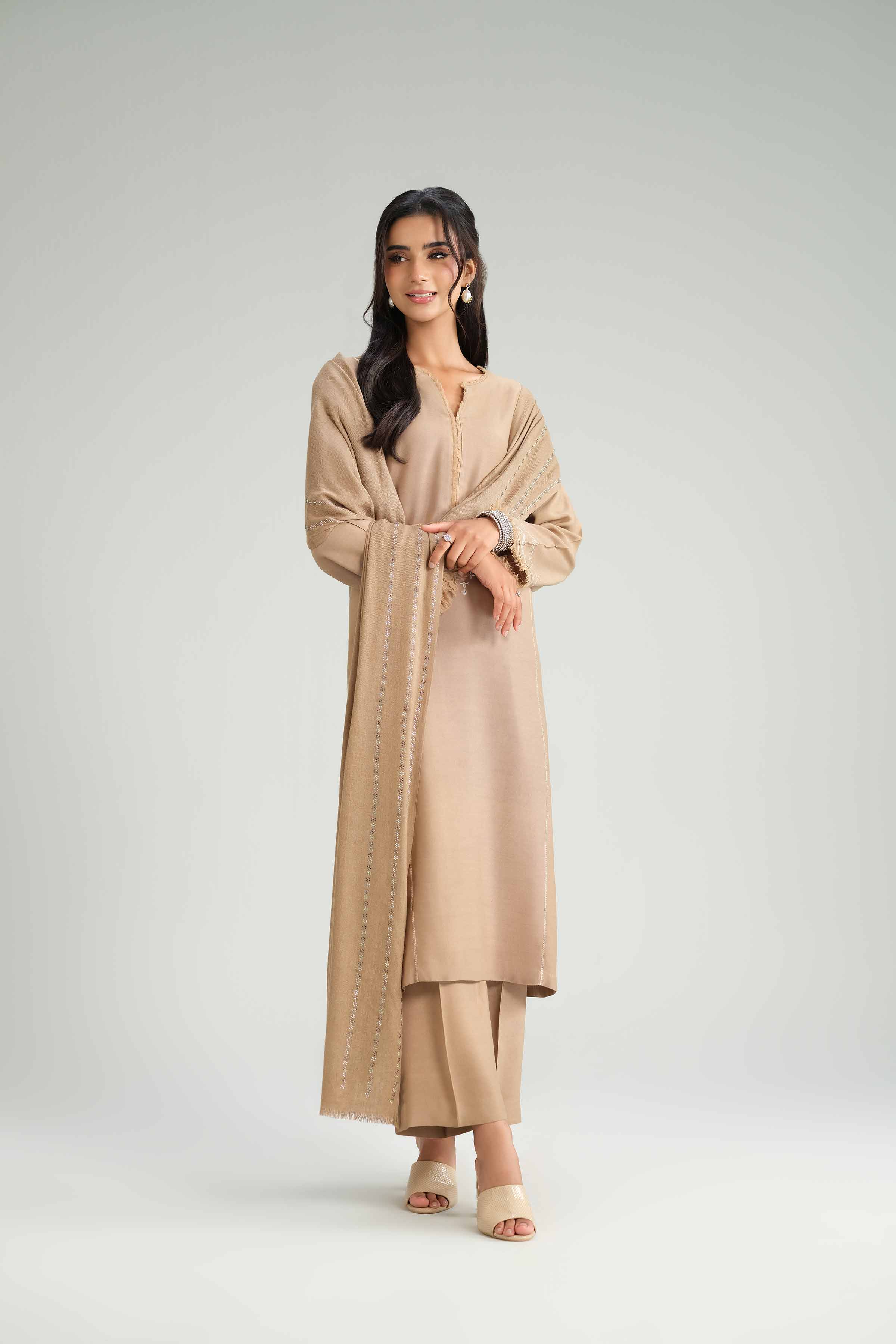3 Piece - Embroidered Suit - KFW25-67 - Image 4