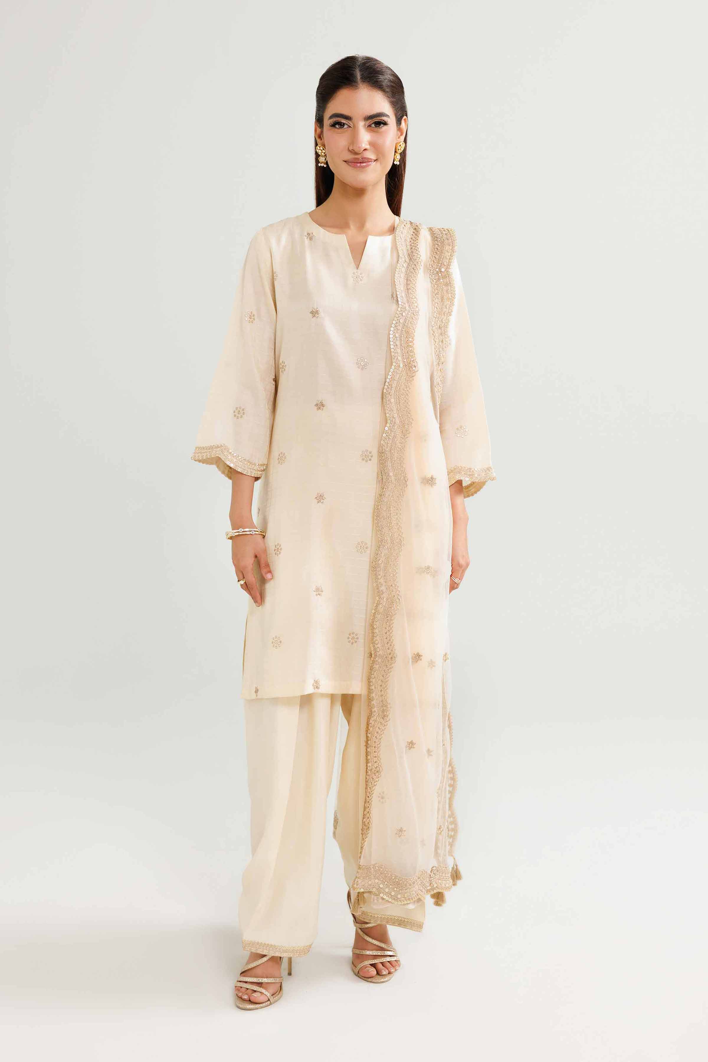3 Piece - Embroidered Suit - KFW25-85 - Image 2