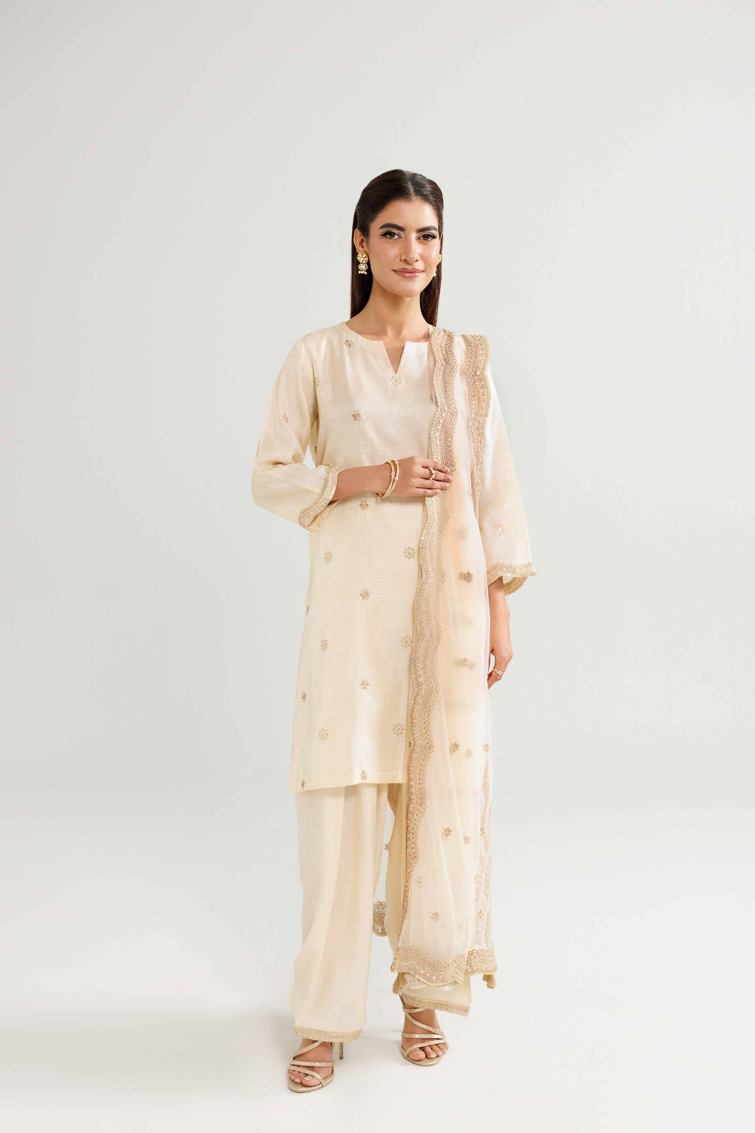 3 Piece - Embroidered Suit - KFW25-85 - Image 5