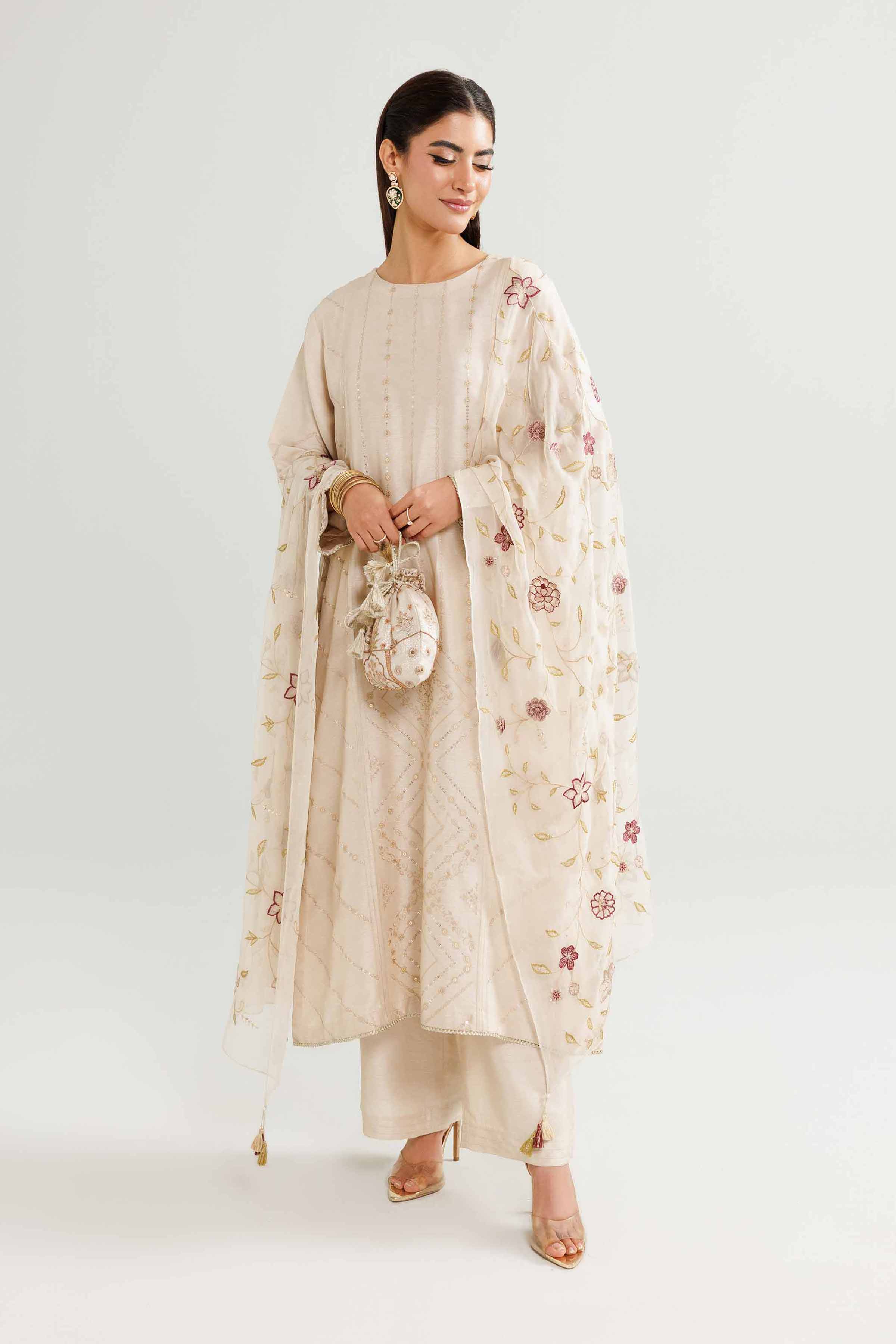 3 Piece - Embroidered Suit - KFW25-88 - Image 2
