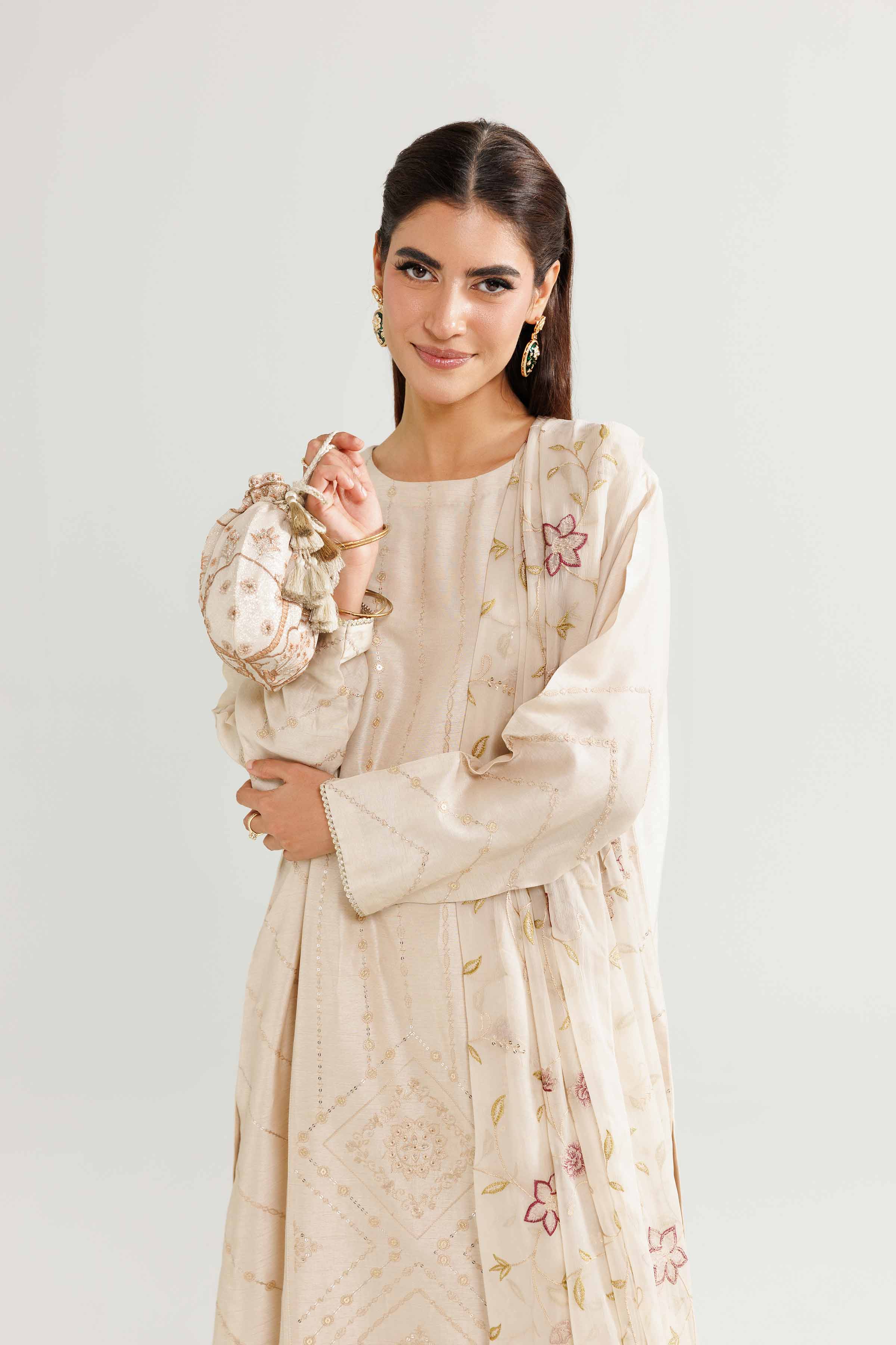 3 Piece - Embroidered Suit - KFW25-88 - Image 5