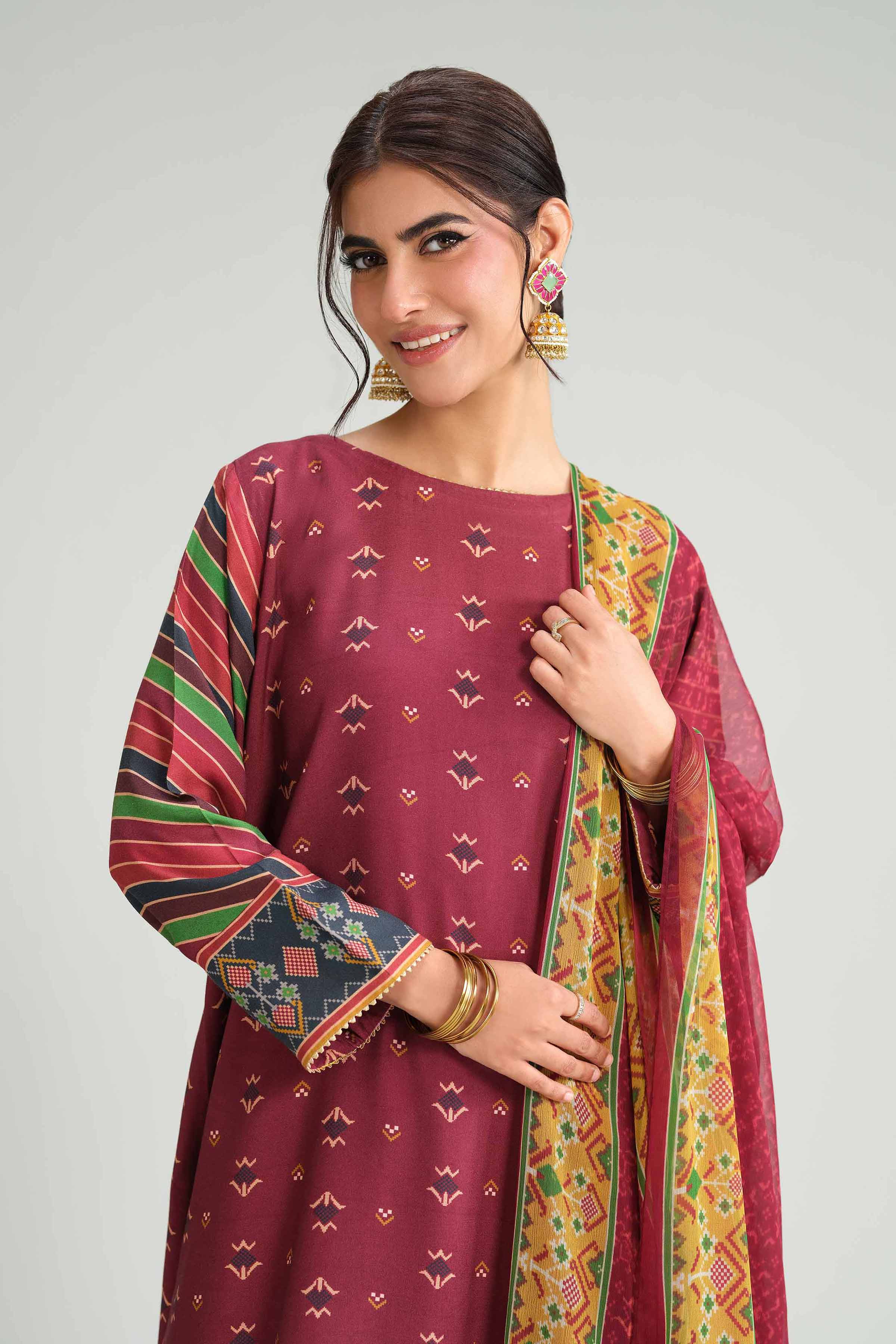 3 Piece - Printed Suit - KFW25-96