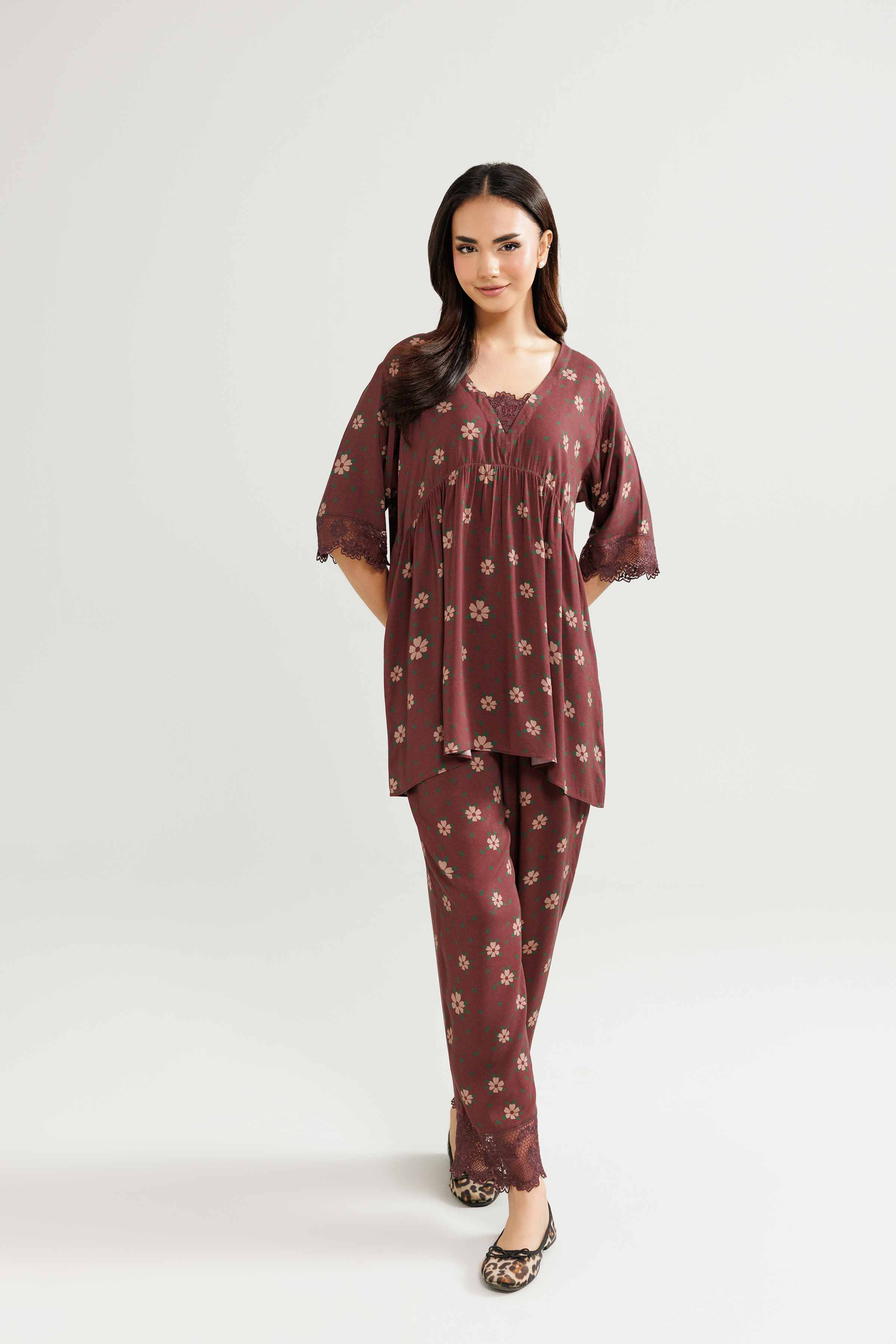 2 Piece - Embroidered Suit - KLW25-09 - Image 5