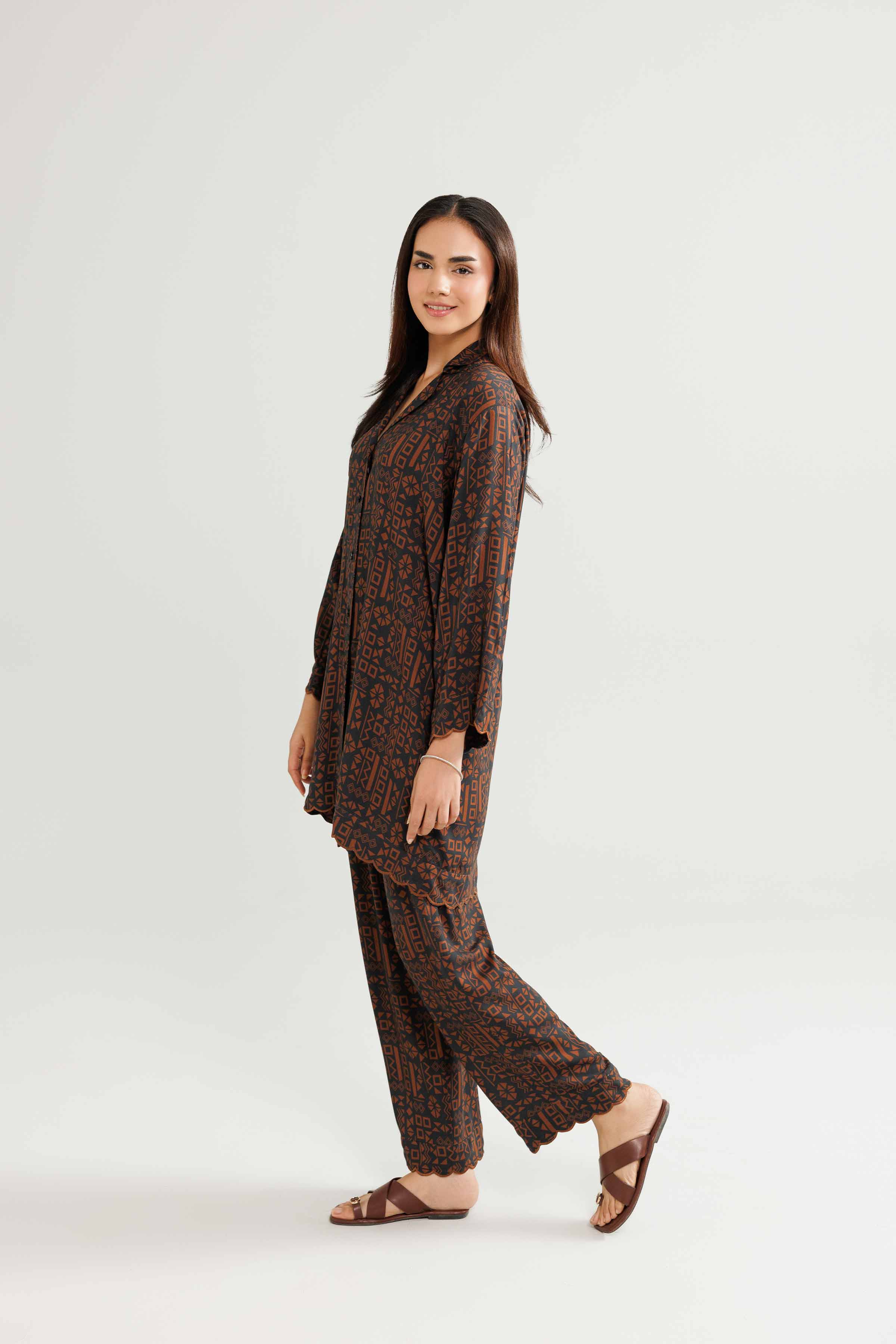 2 Piece - Embroidered Suit - KLW25-11 - Image 4