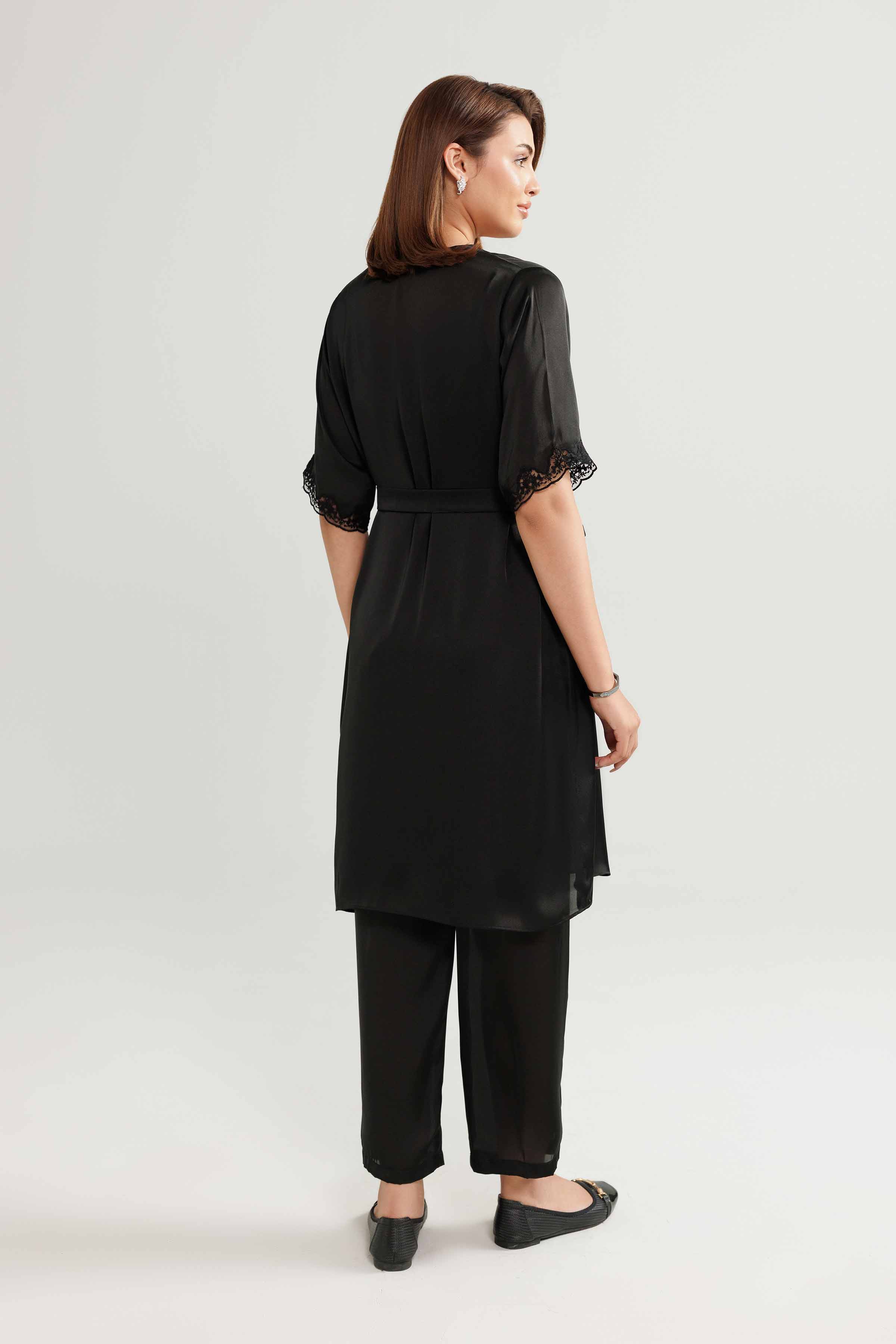 3 Piece - Embroidered Loungewear - KLW25-12 - Image 3