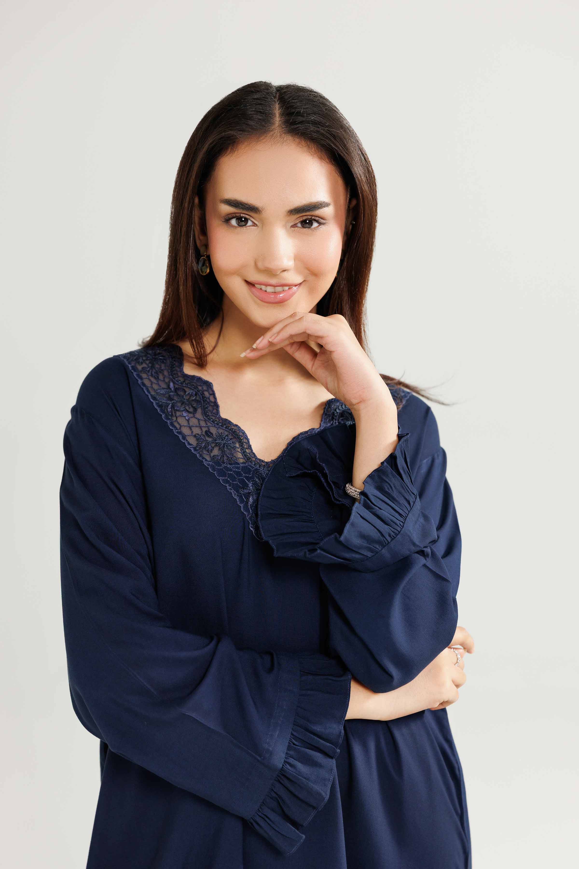 2 Piece - Embroidered Loungewear - KLW25-13 - Image 9