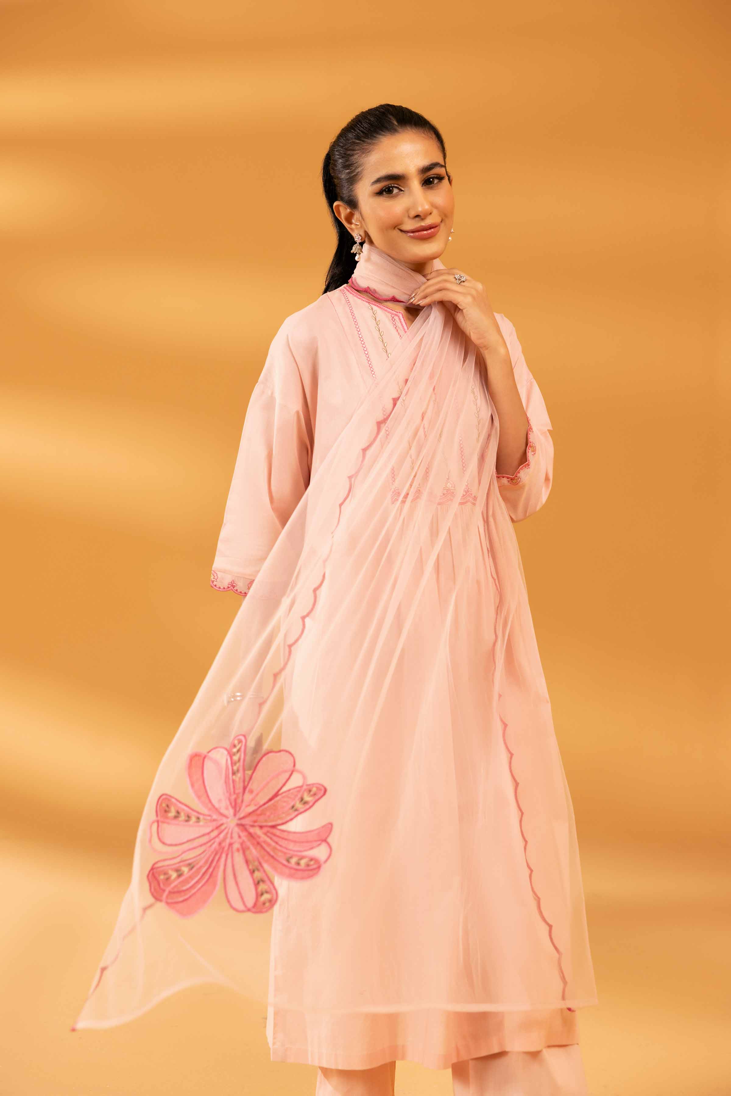 3 Piece - Embroidered Suit - KPS24-12 - Image 5