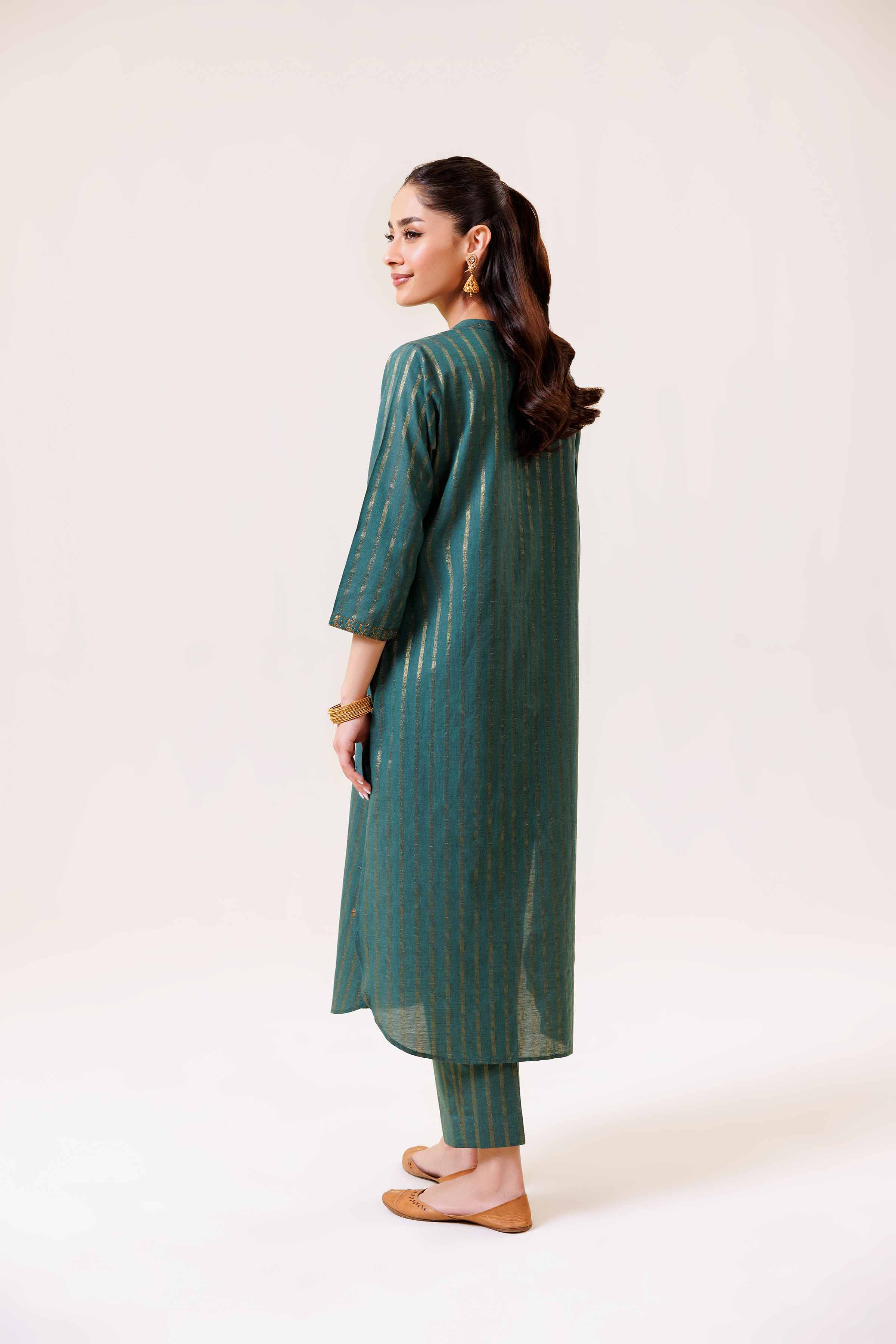 2 Piece - Embroidered Suit - KPS24-23 - Image 3