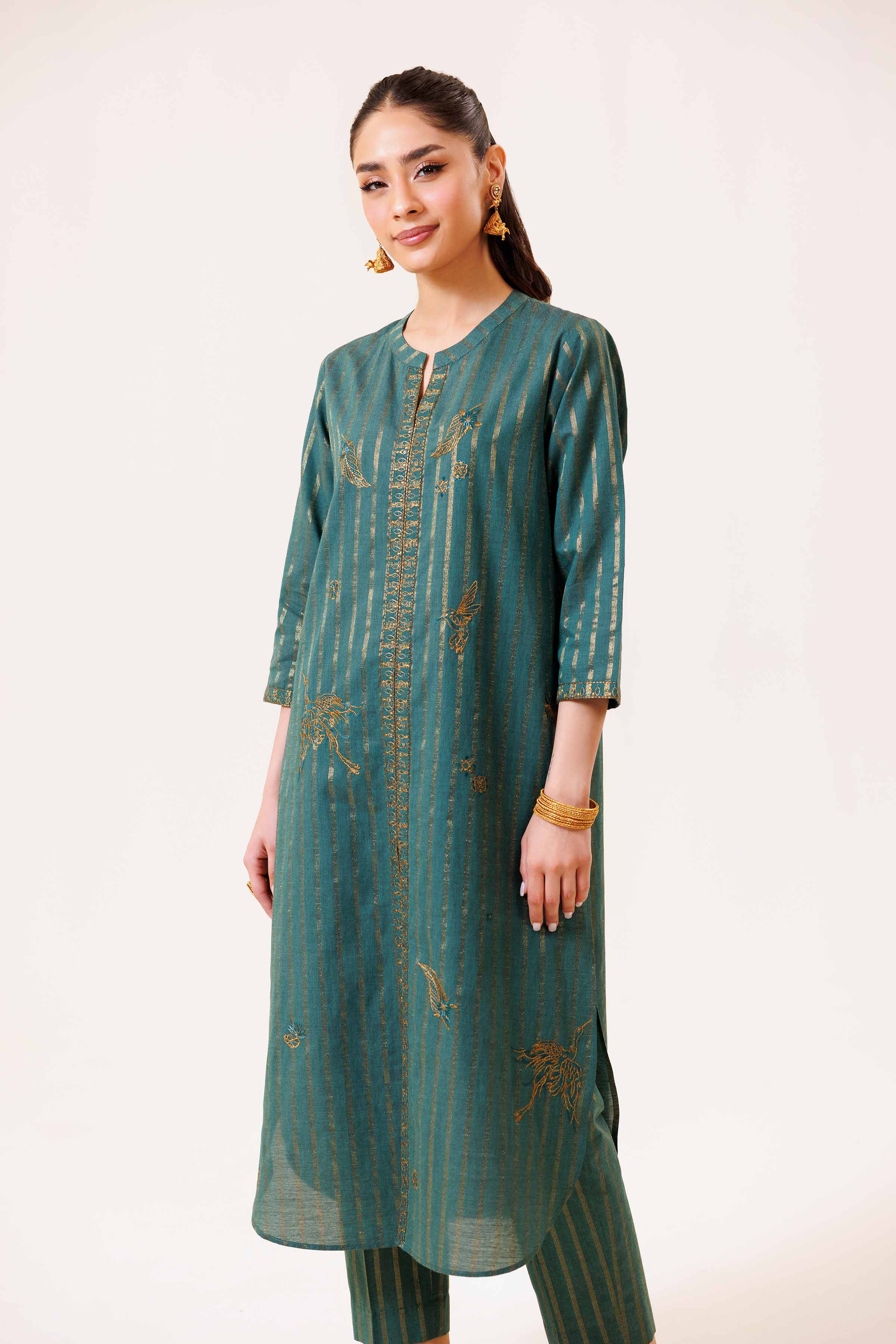 2 Piece - Embroidered Suit - KPS24-23 - Image 6