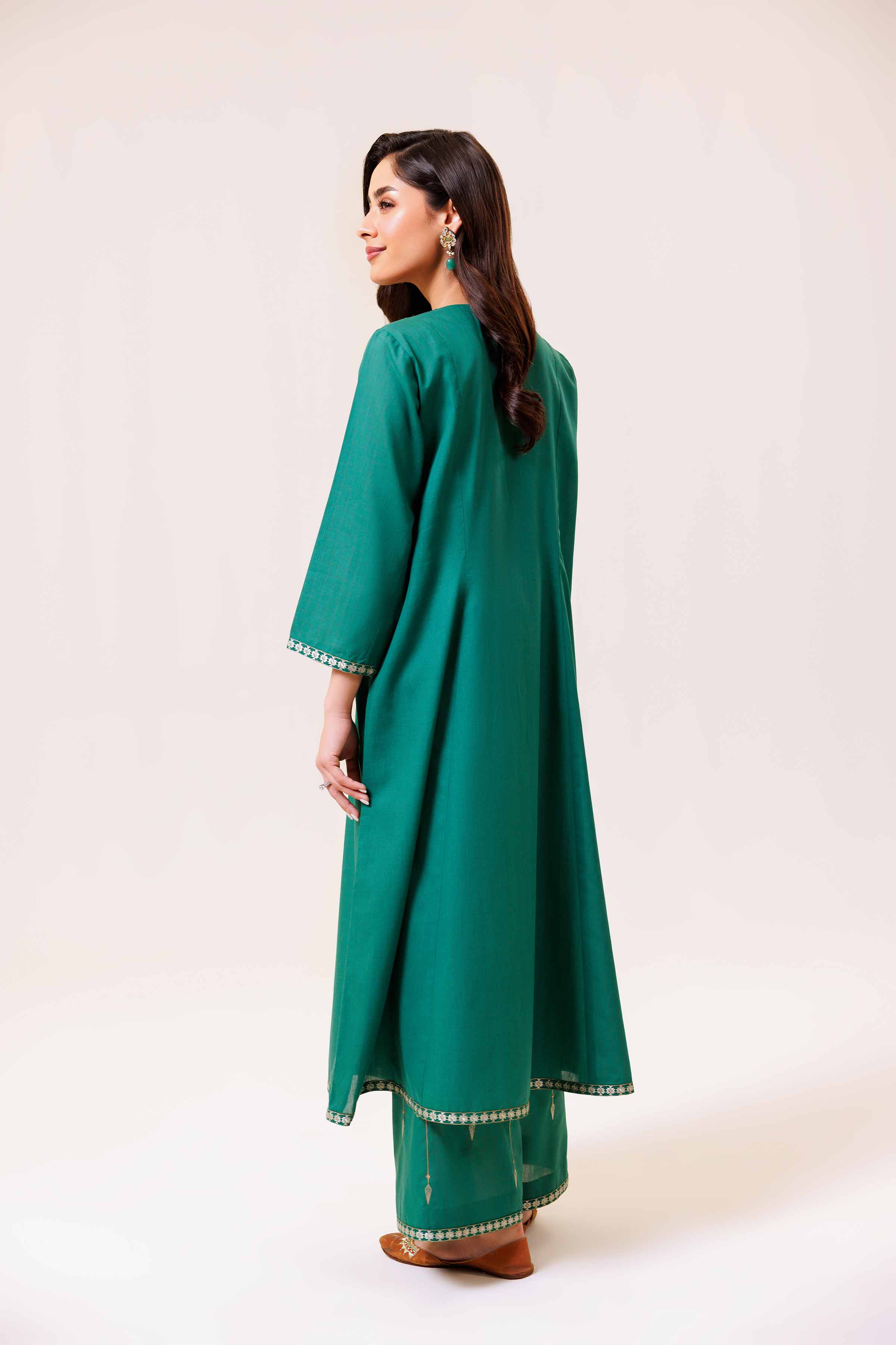 2 Piece - Embroidered Suit - KPS24-24 - Image 3