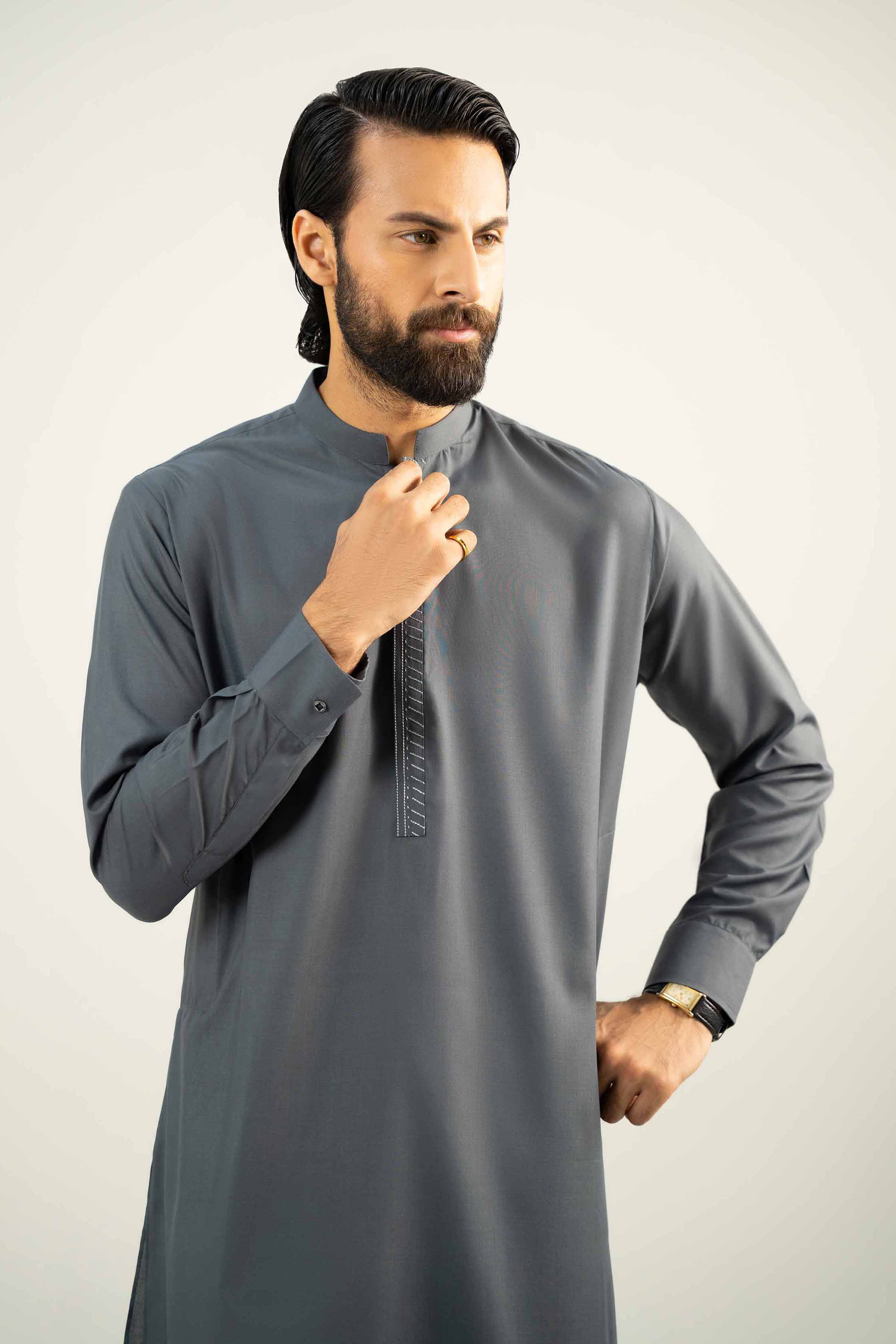 2 Piece - Embroidered Suit - NMST-SM25-5