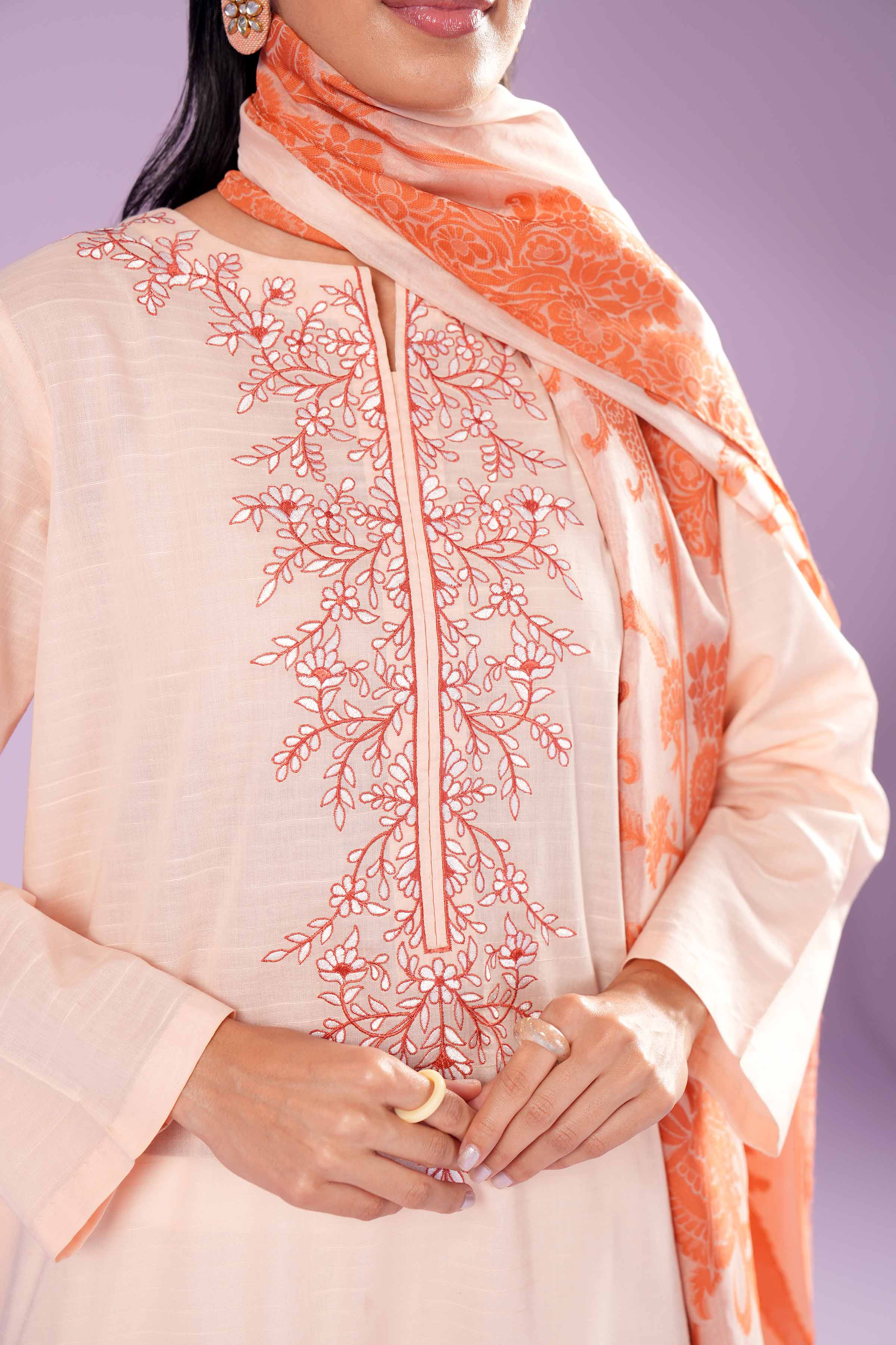 2 Piece - Embroidered Suit - PE24-112 - Image 7
