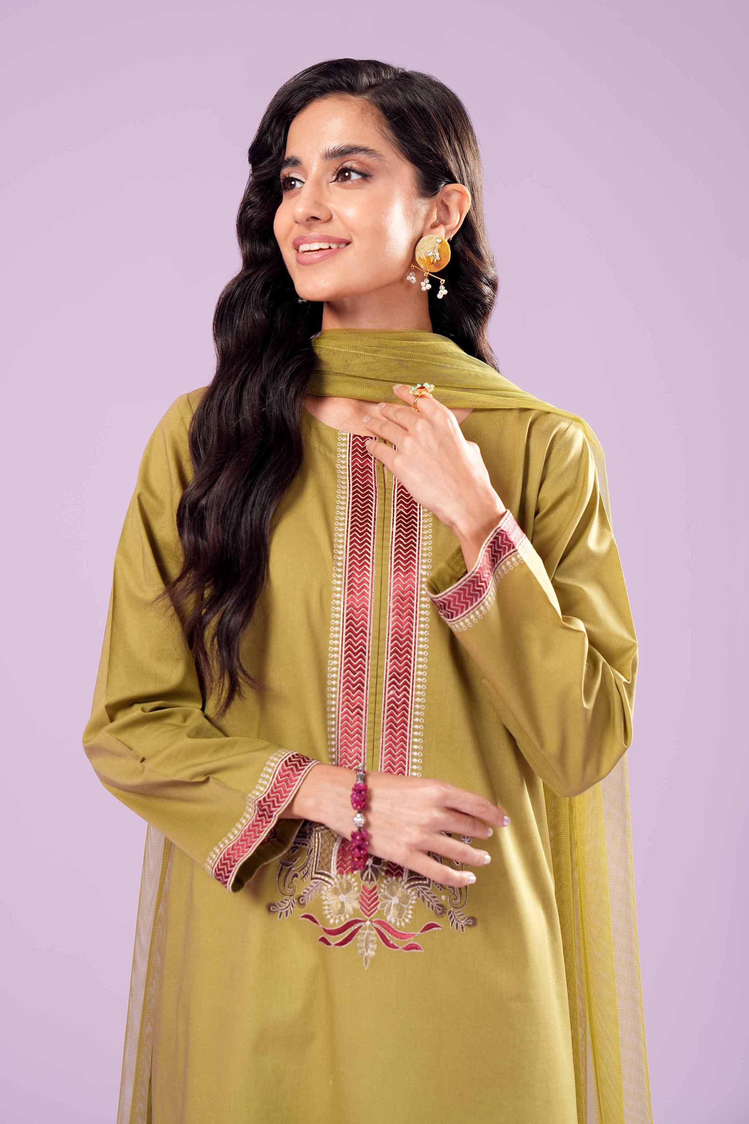 2 Piece - Embroidered Suit - PE24-135 - Image 2