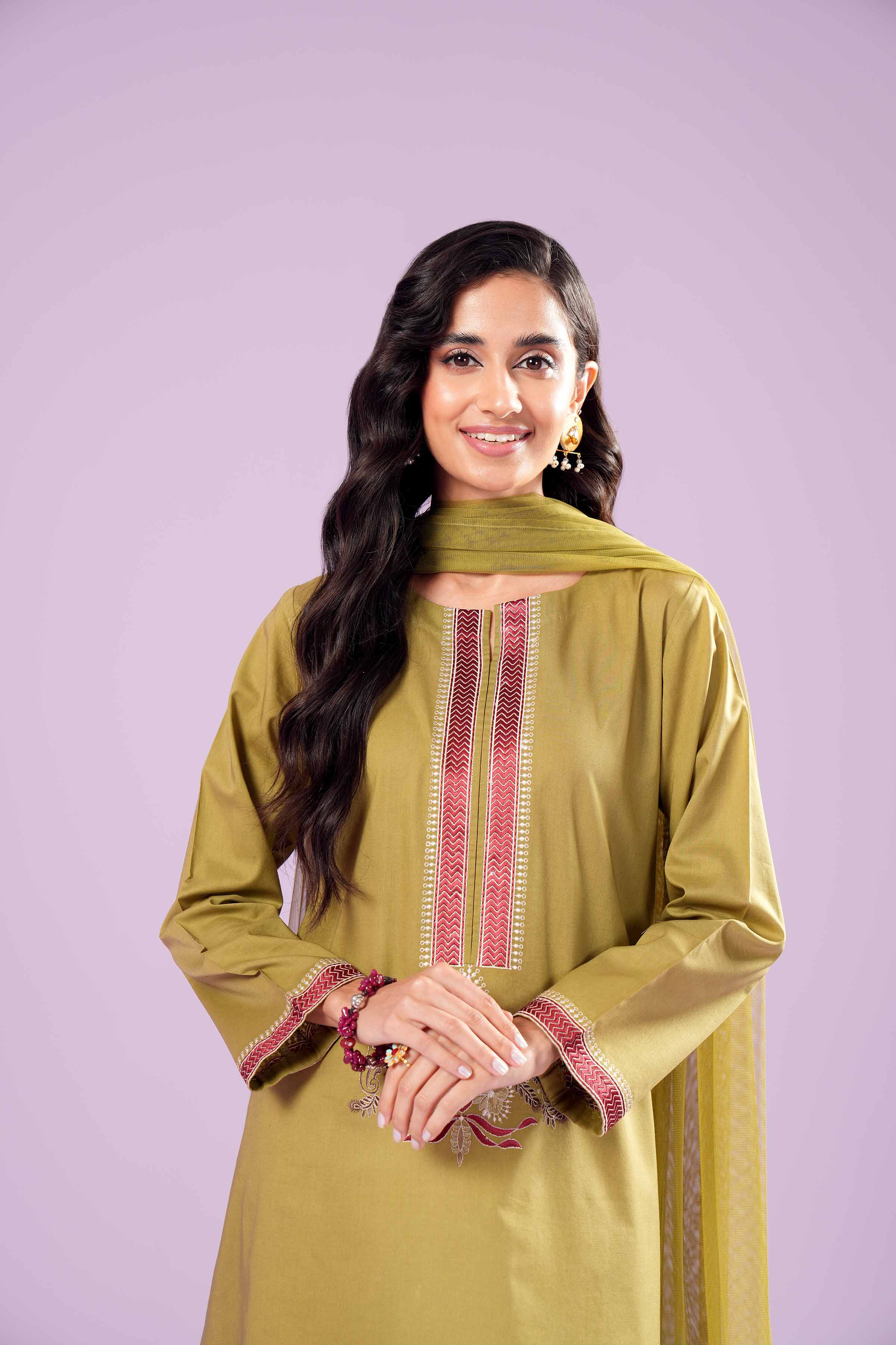 2 Piece - Embroidered Suit - PE24-135 - Image 5