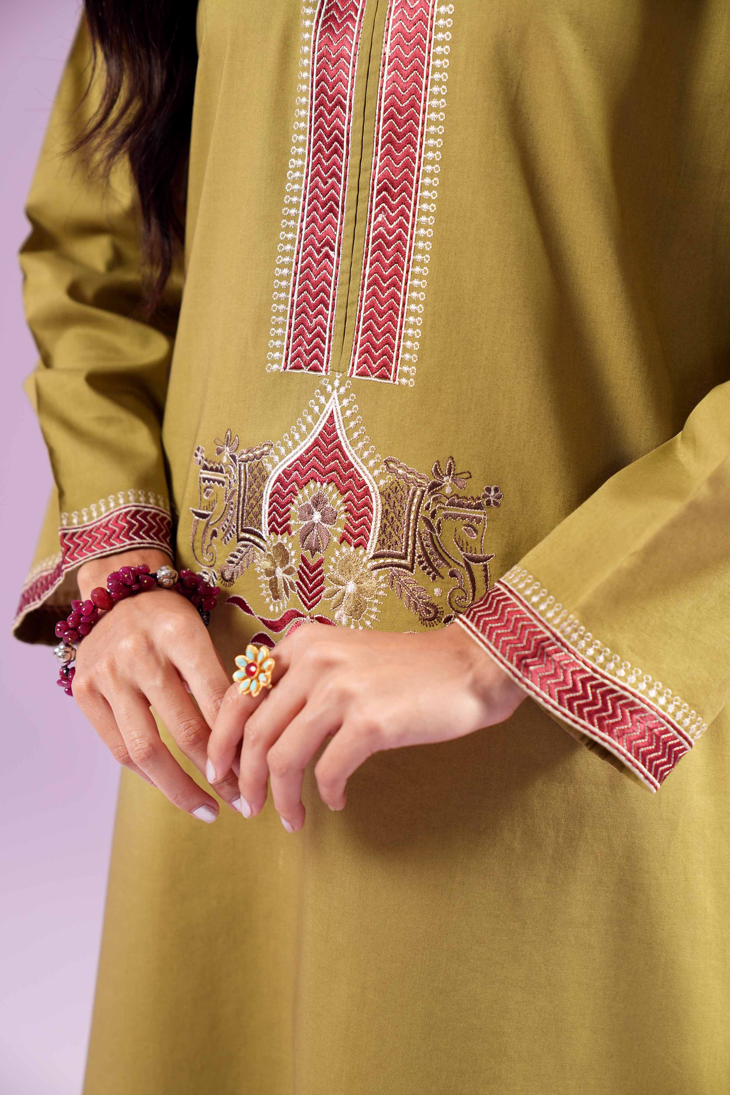 2 Piece - Embroidered Suit - PE24-135 - Image 6