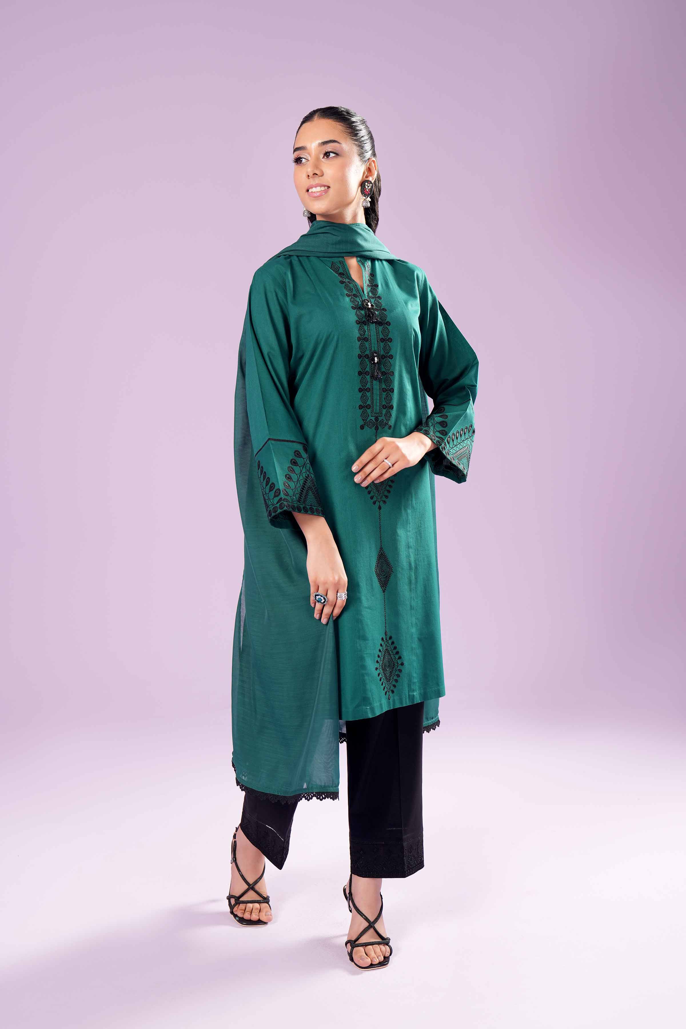 2 Piece - Embroidered Suit - PE24-150 - Image 6