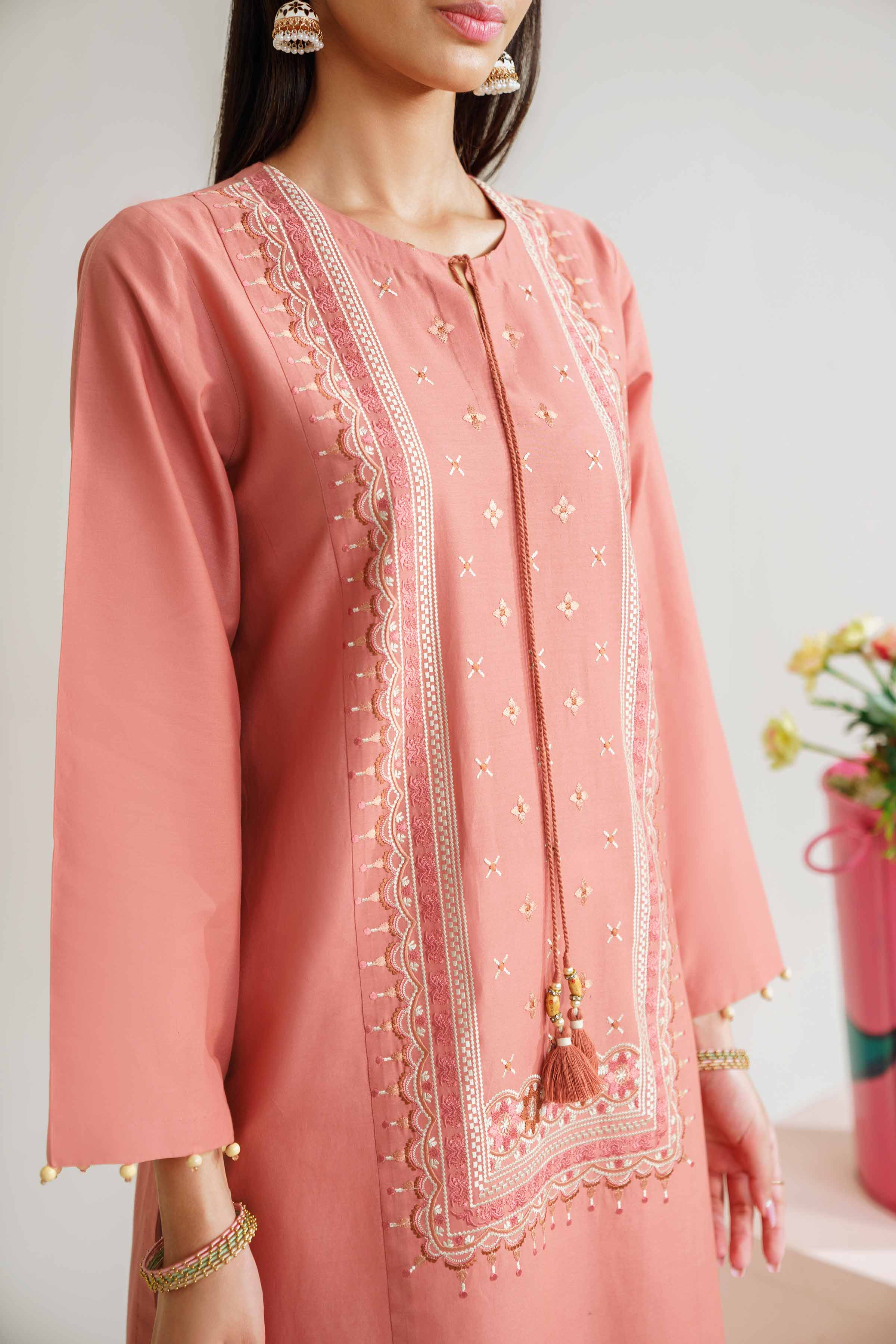 2 Piece - Embroidered Suit - PE24-155 - Image 7