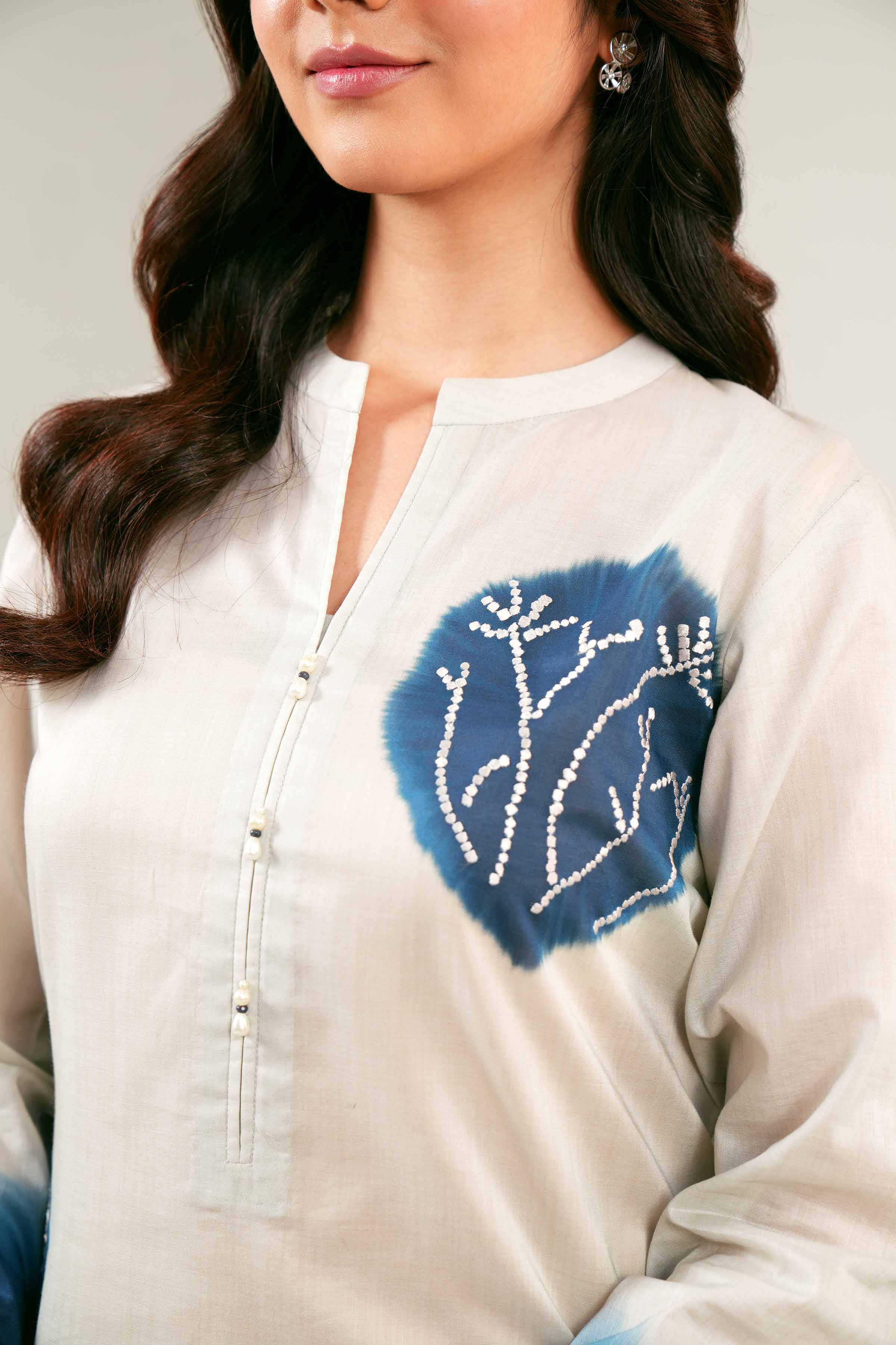Printed Embroidered Shirt - PE24-274 - Image 8