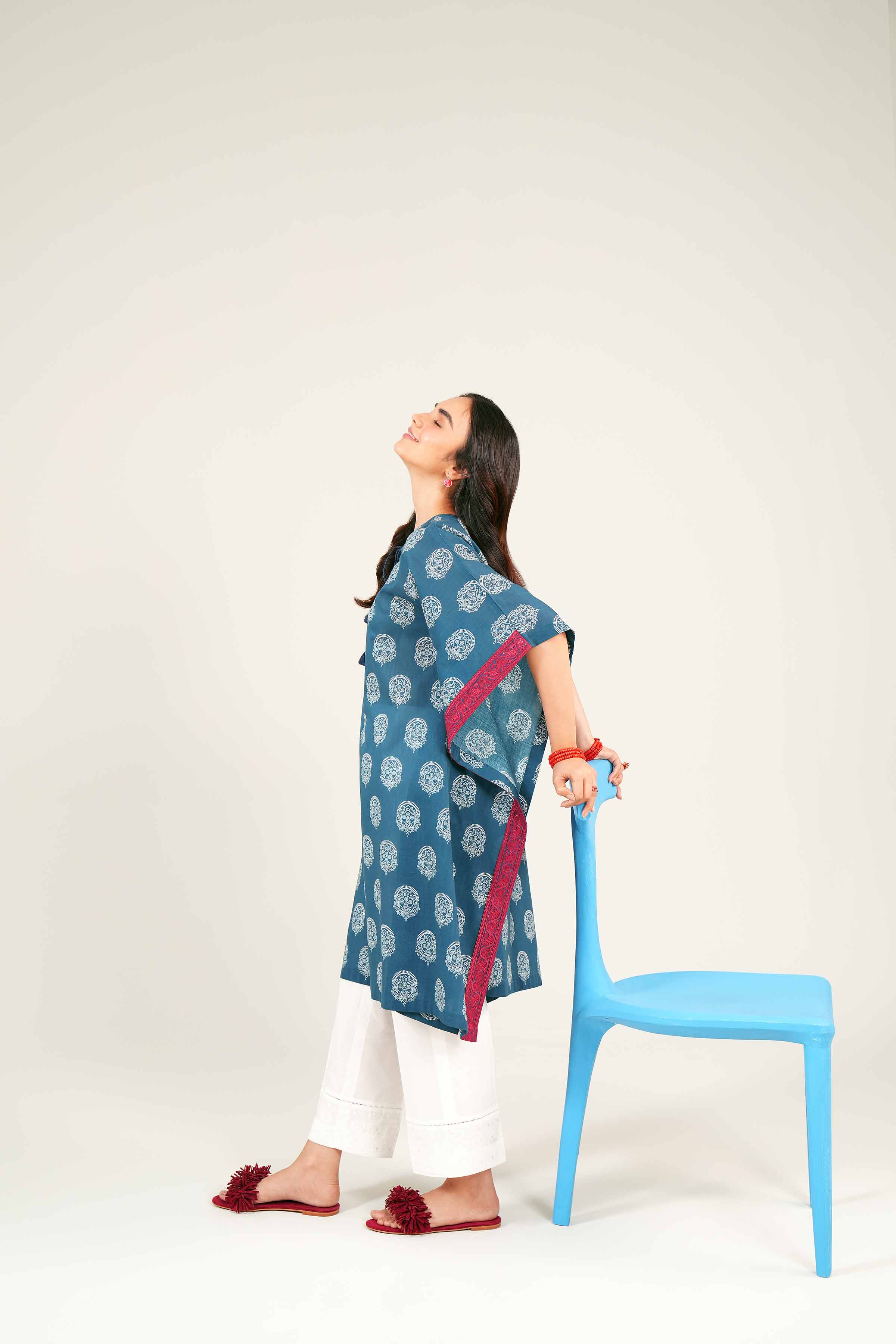 Printed Embroidered Kaftan - PE24-291 - Image 5
