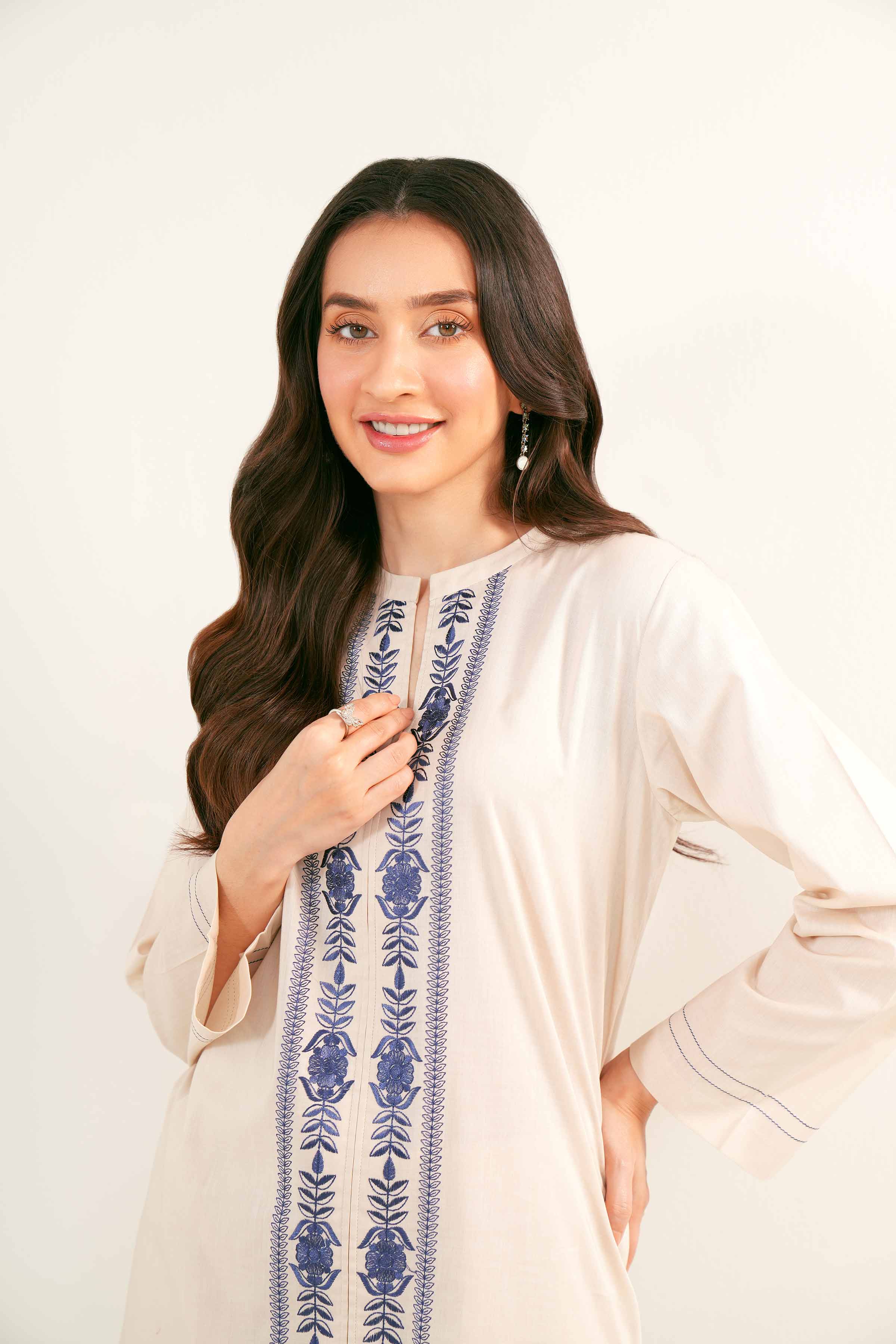2 Piece - Embroidered Suit - PE24-334 - Image 5