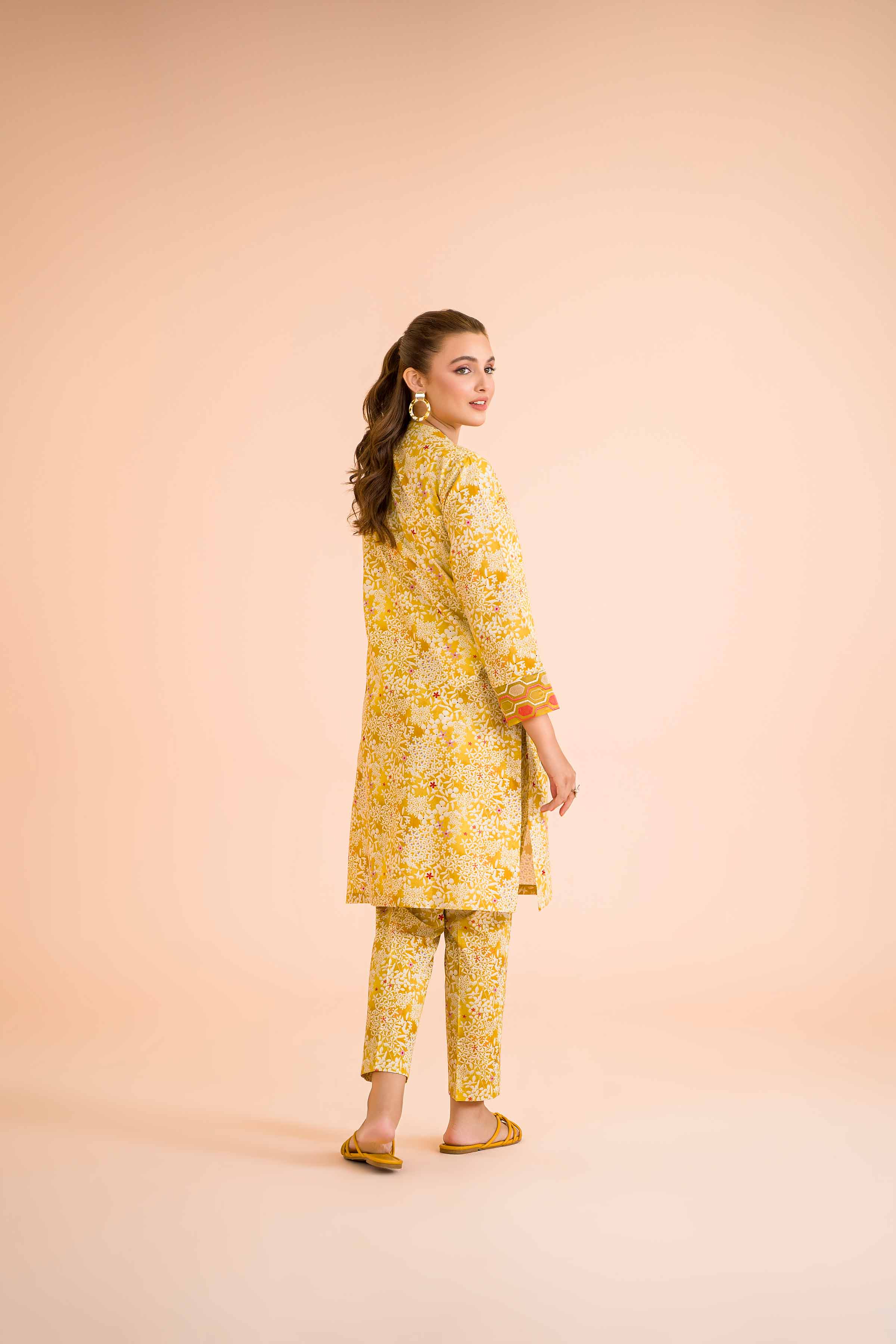 2 Piece - Printed Embroidered Suit - PE24-405 - Image 3