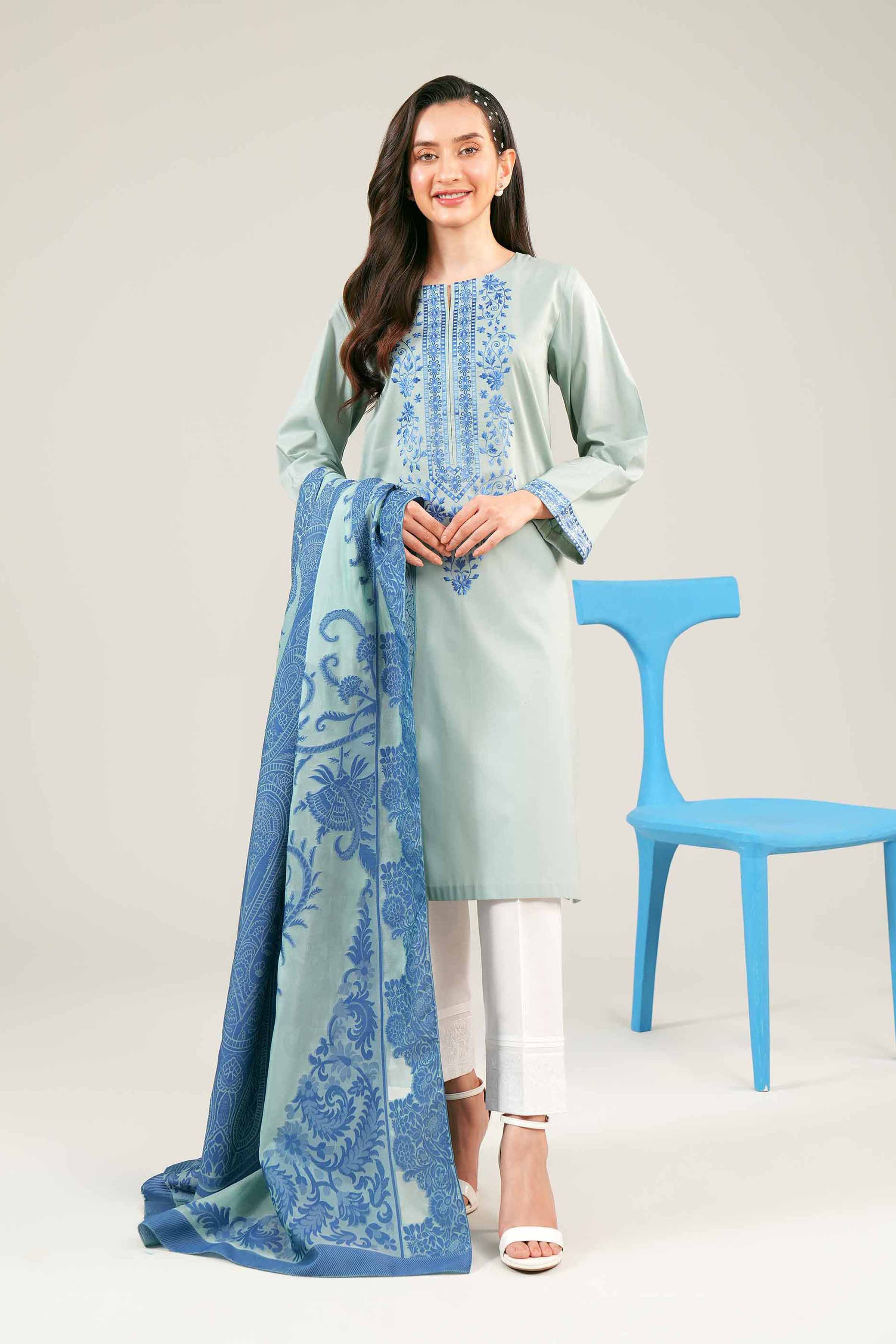 2 Piece - Embroidered Suit - PE24-74 - Image 2