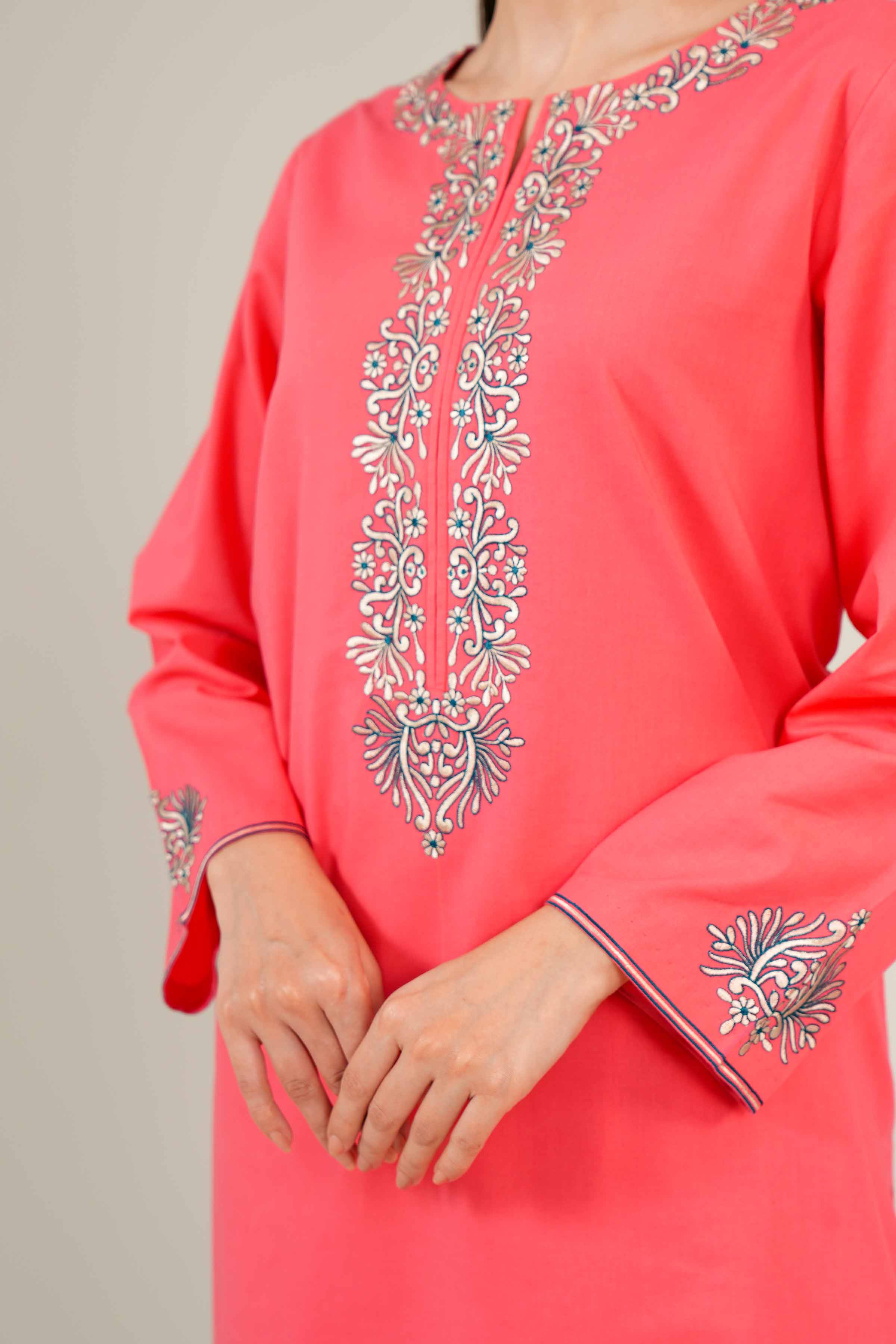 2 Piece - Embroidered Suit - PE24-89 - Image 6