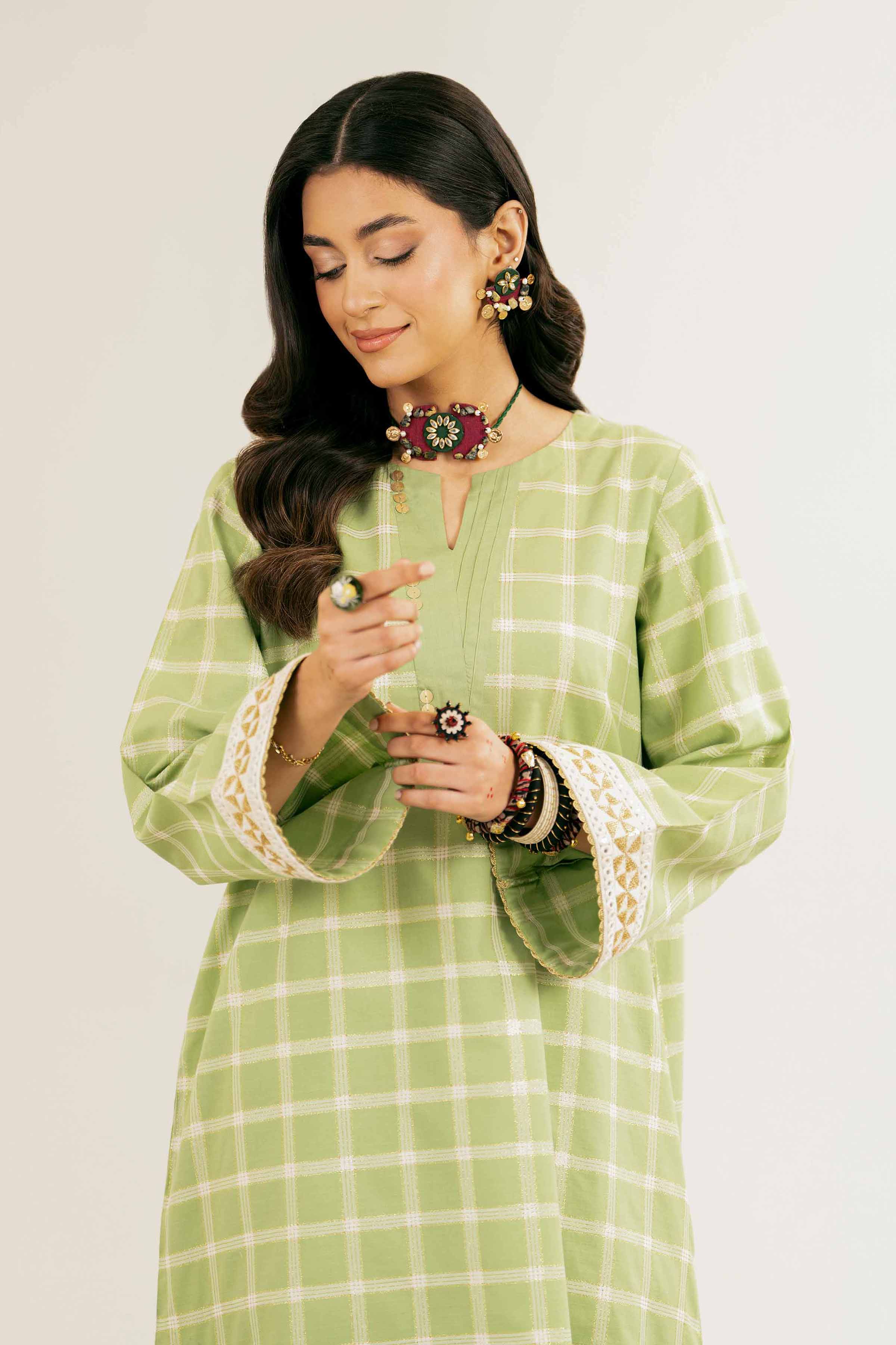 2 Piece - Embroidered Suit - PE25-130 - Image 2