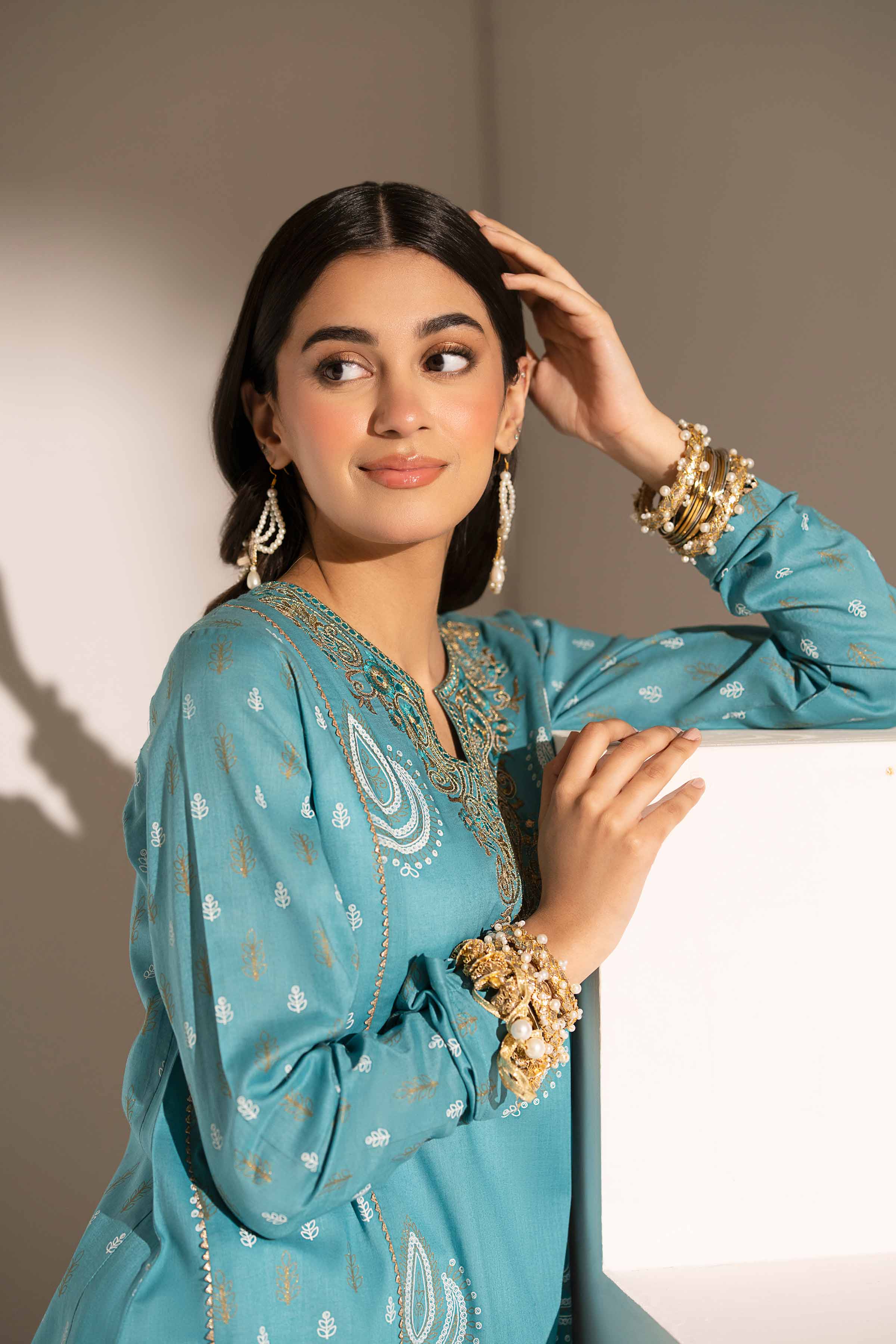 Printed Embroidered Shirt - PE25-211 - Image 8
