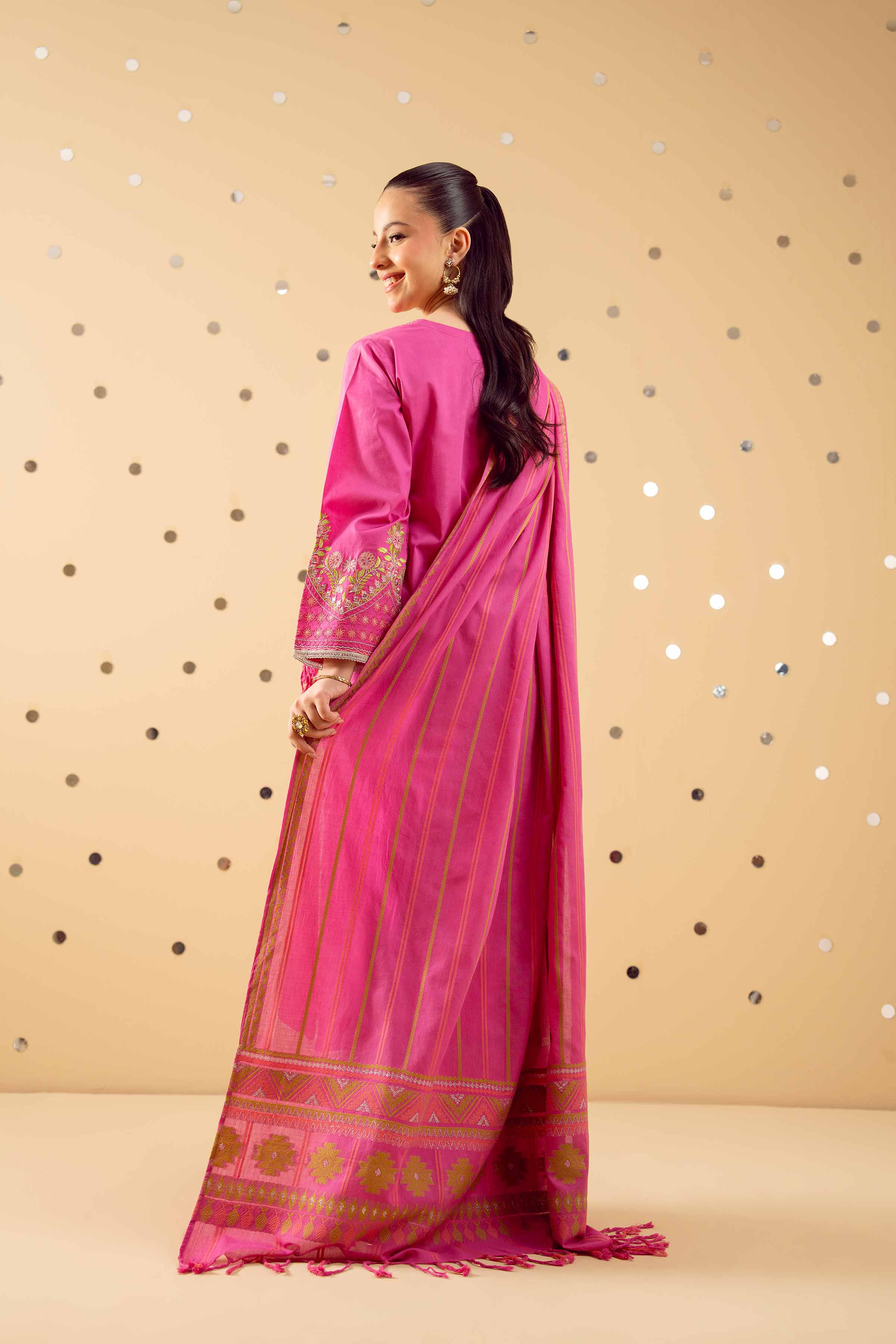 3 Piece - Embroidered Suit - PE25-371 - Image 8