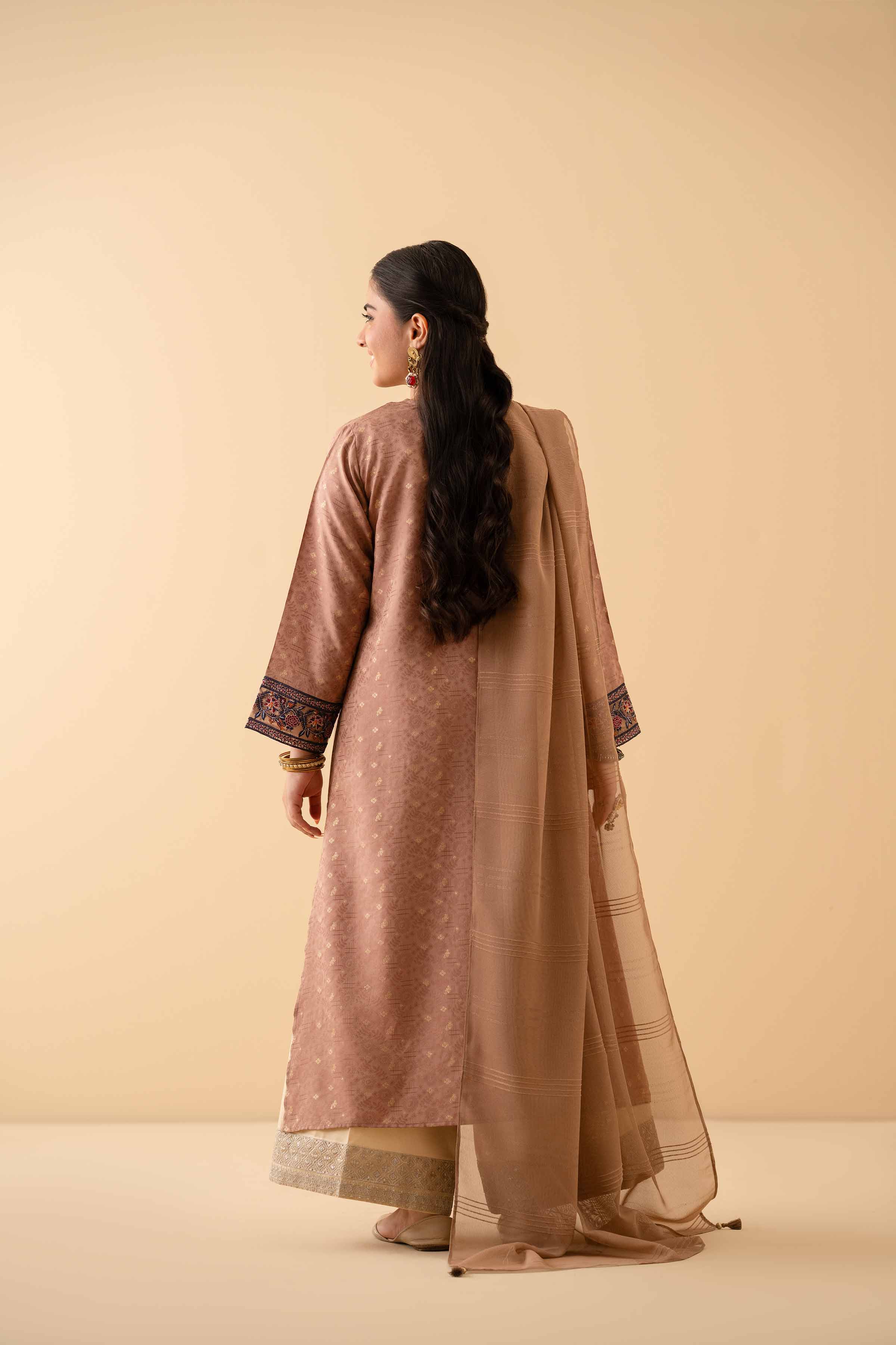 2 Piece - Embroidered Suit - PE25-384 - Image 3