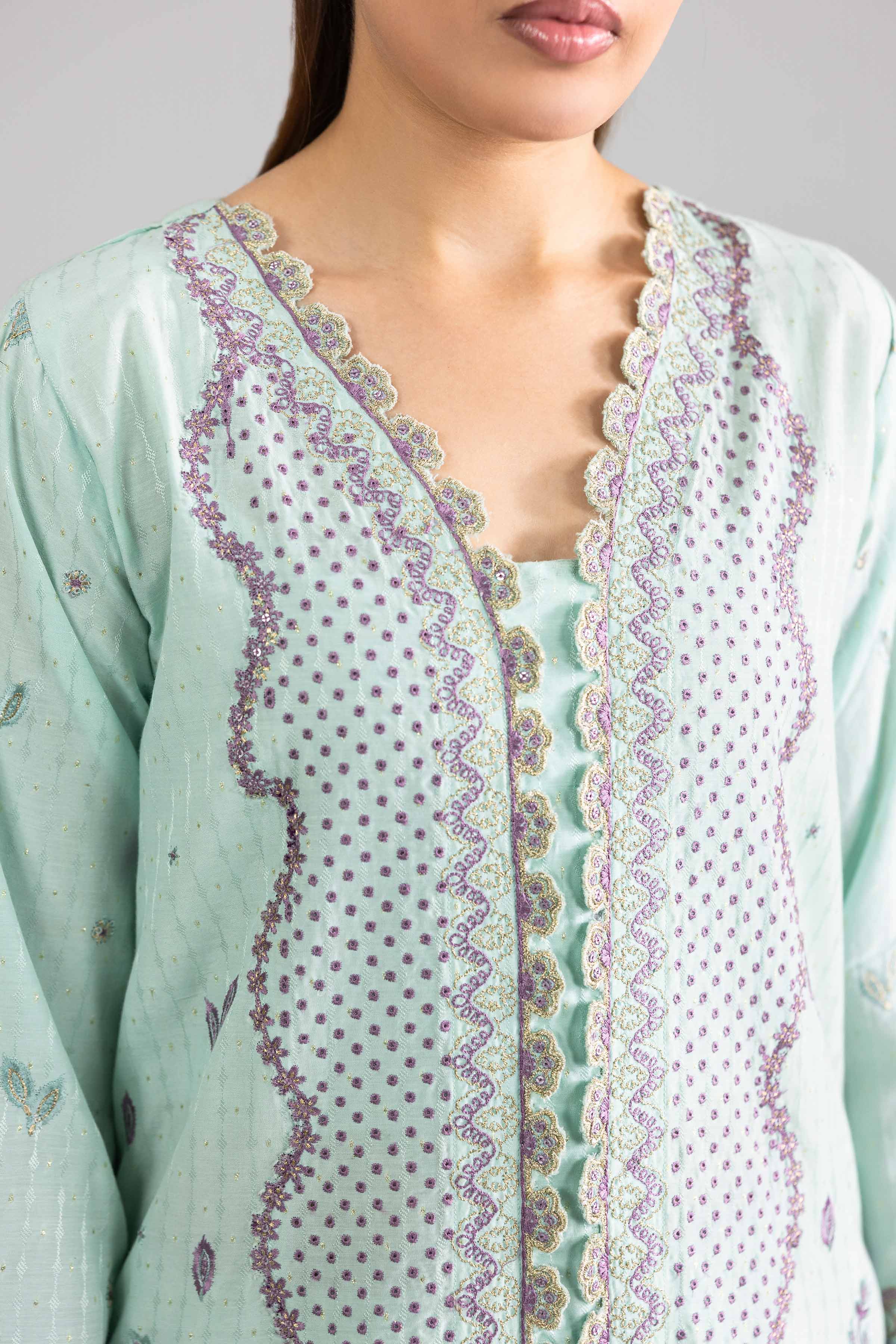 3 Piece - Embroidered Suit - PE26-114 - Image 6