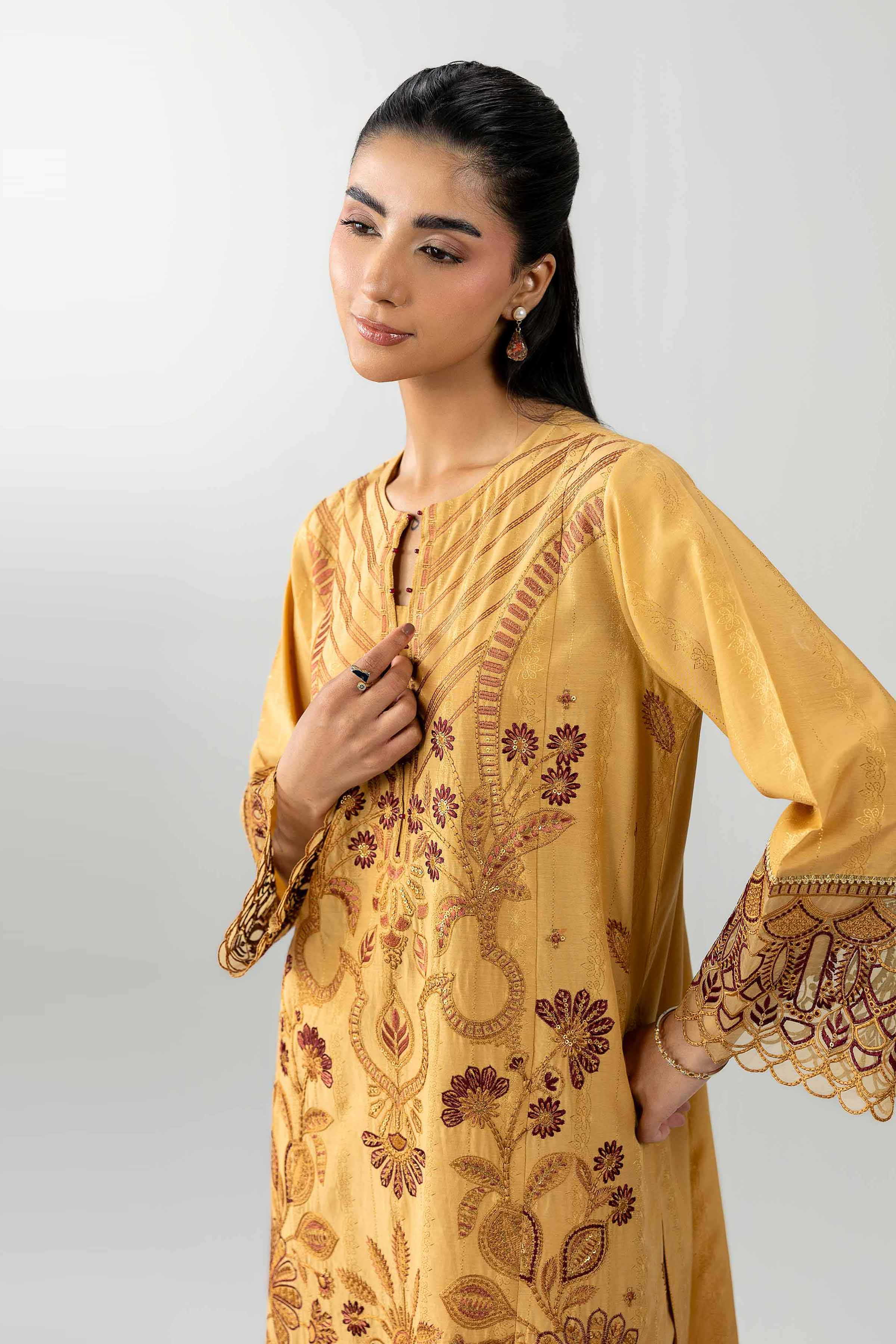 3 Piece - Embroidered Suit - PE26-122 - Image 6