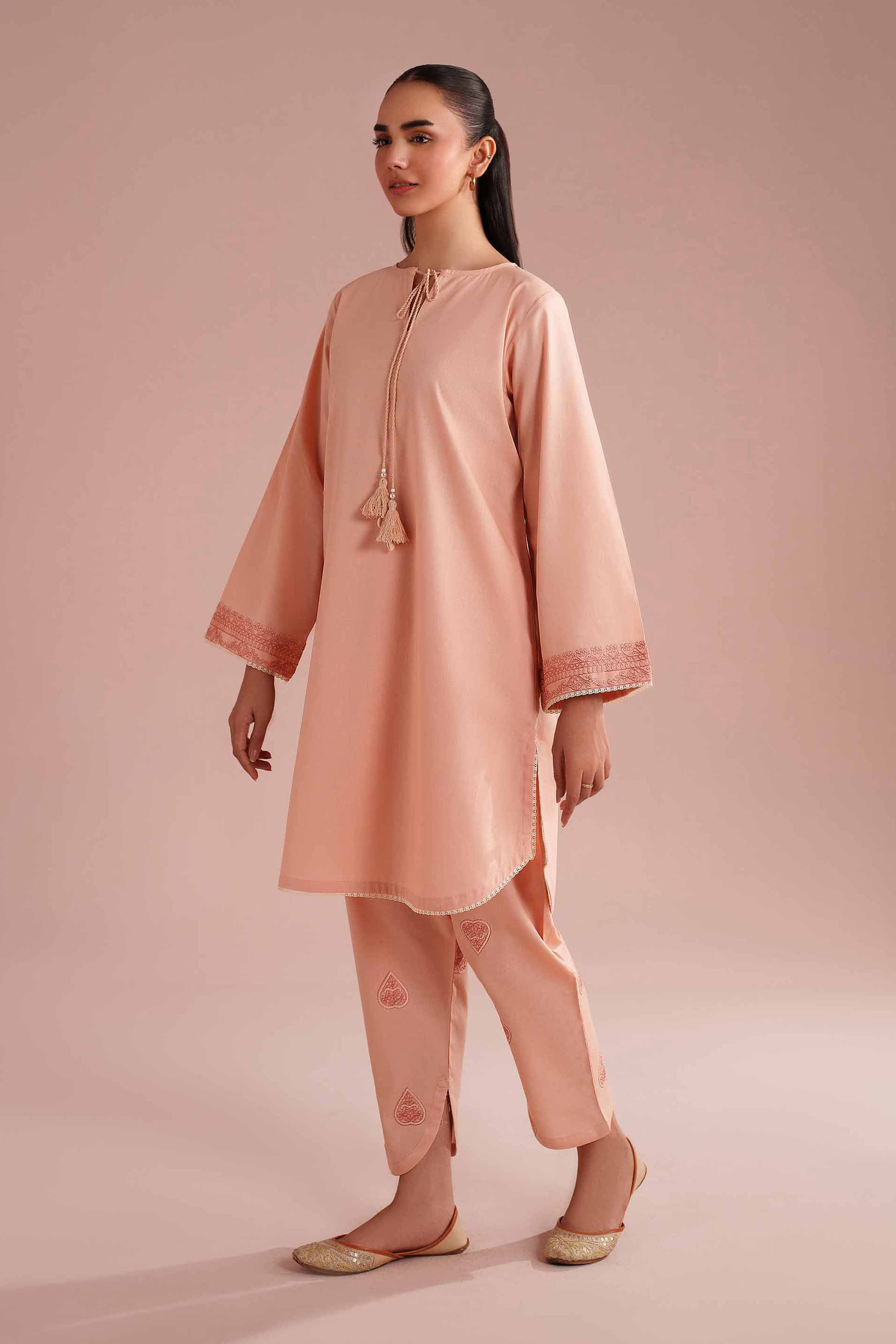 2 Piece - Embroidered Suit - PE26-150 - Image 2
