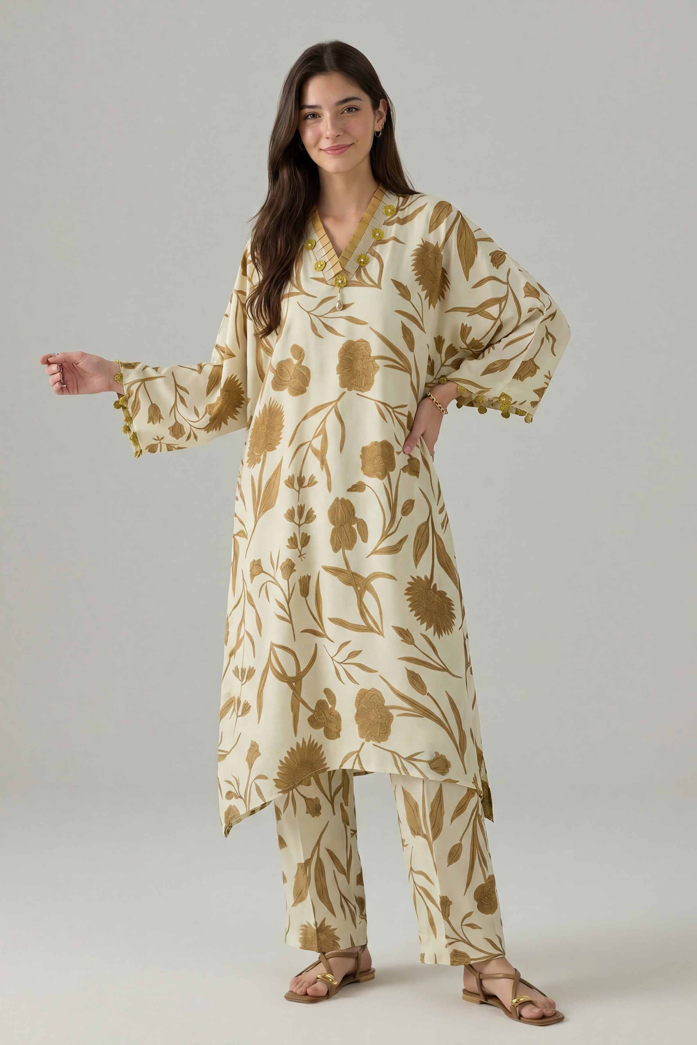 2 Piece - Printed Suit - PE26-158 - Image 3