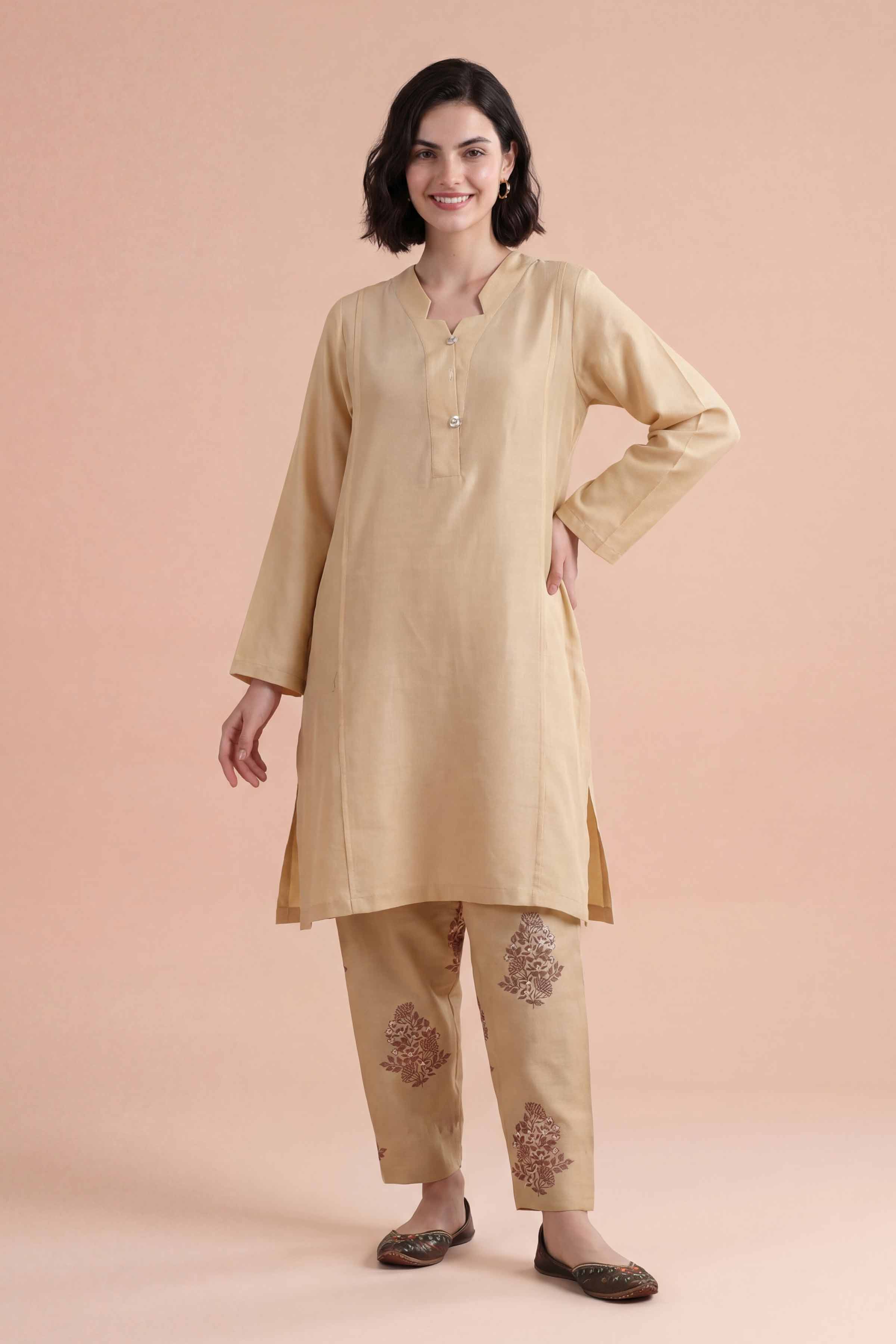 2 Piece - Embroidered Suit - PE26-172 - Image 5