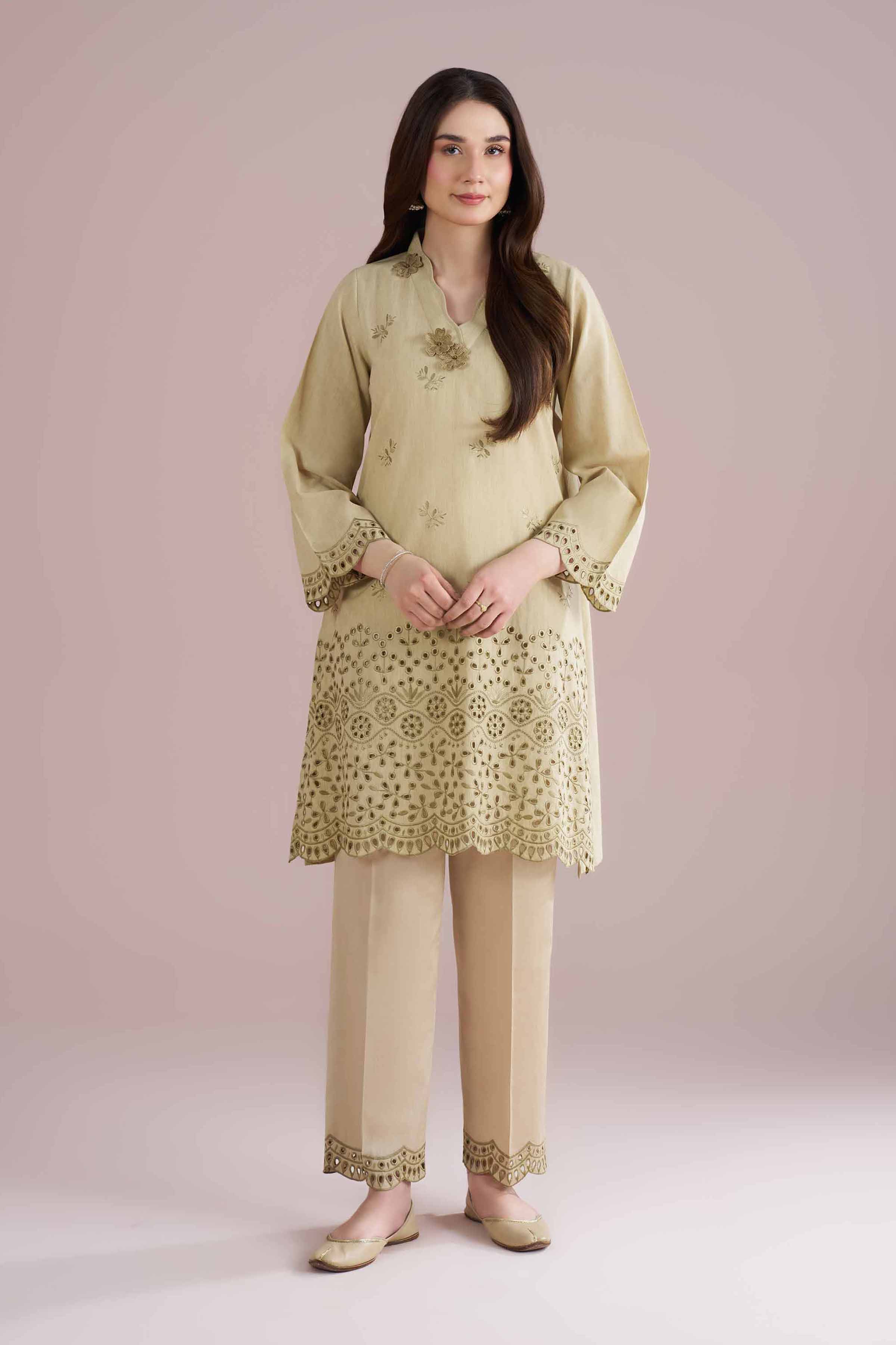 2 Piece - Embroidered Suit - PE26-233 - Image 2