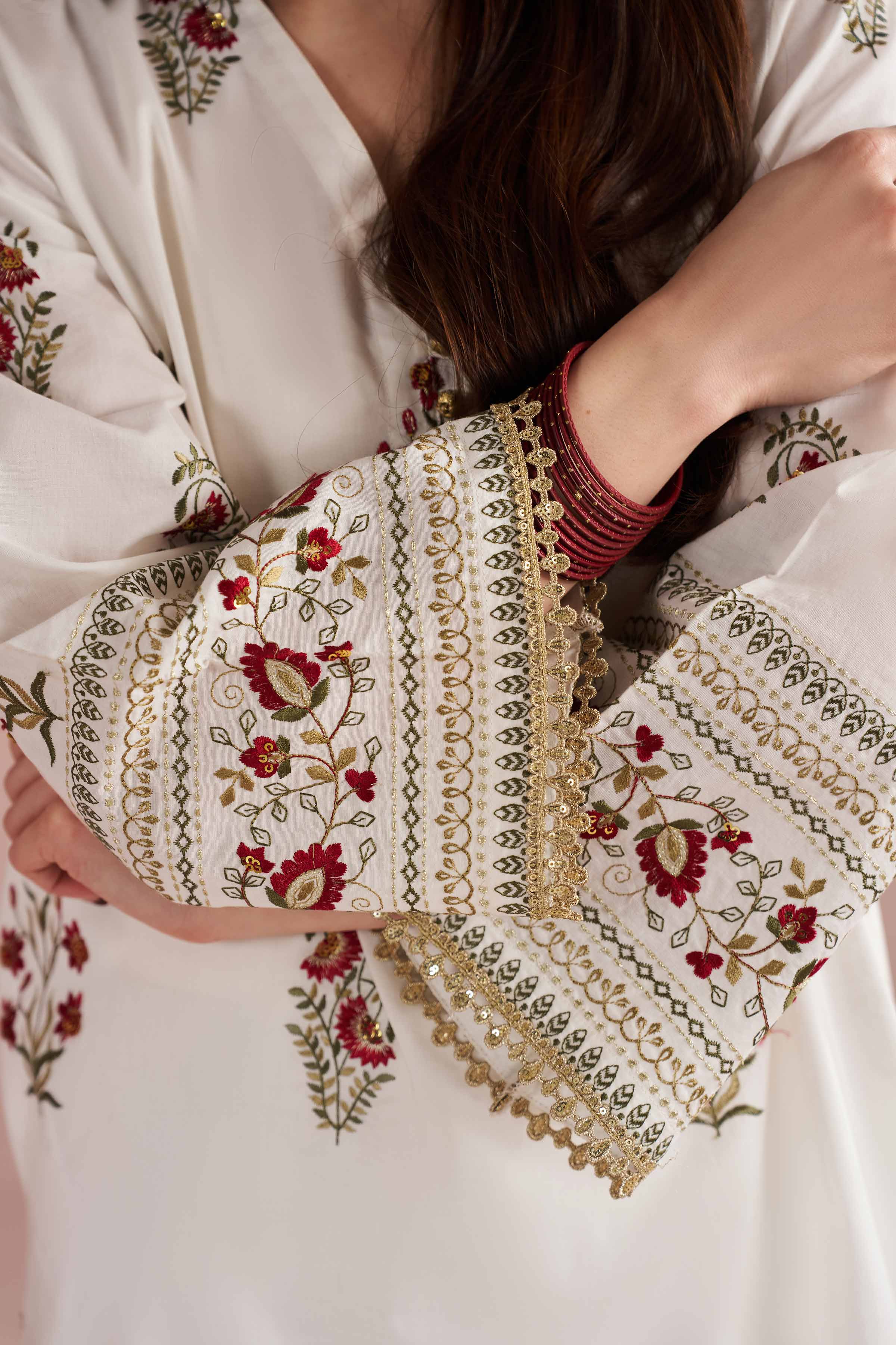 2 Piece - Embroidered Suit - PE26-242 - Image 7