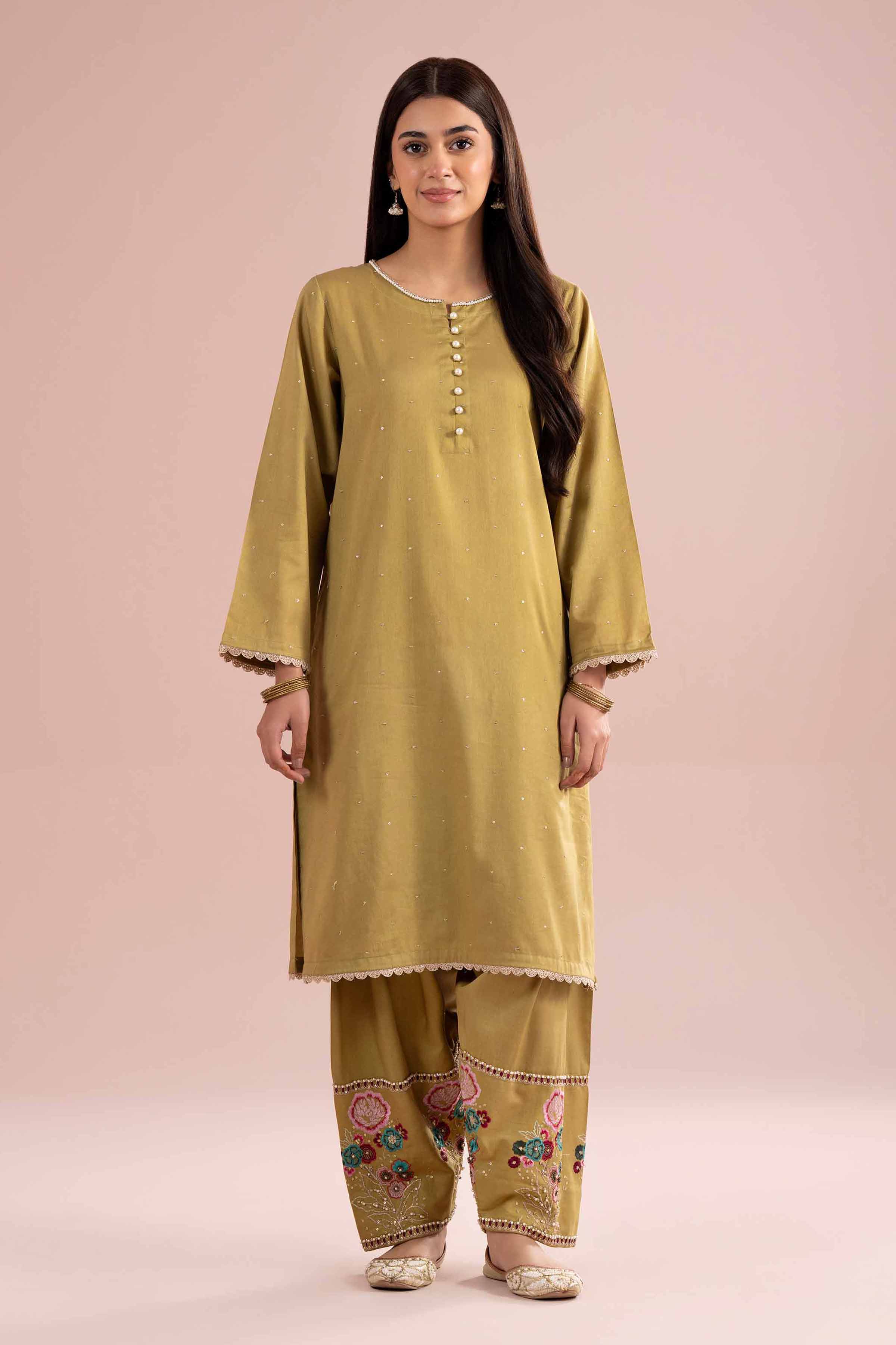 2 Piece - Embroidered Suit - PE26-247 - Image 2