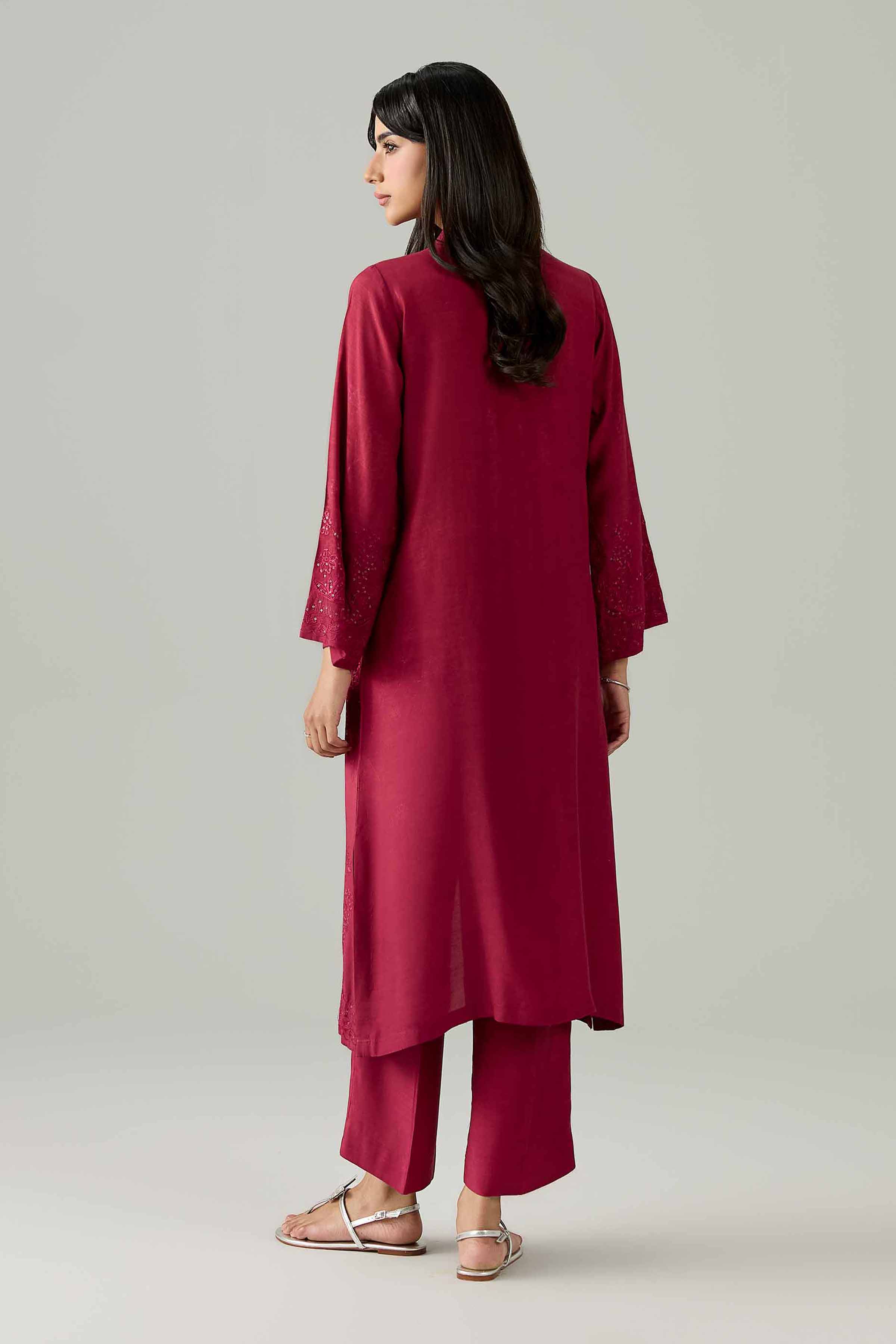 2 Piece - Embroidered Suit - PE26-255 - Image 3
