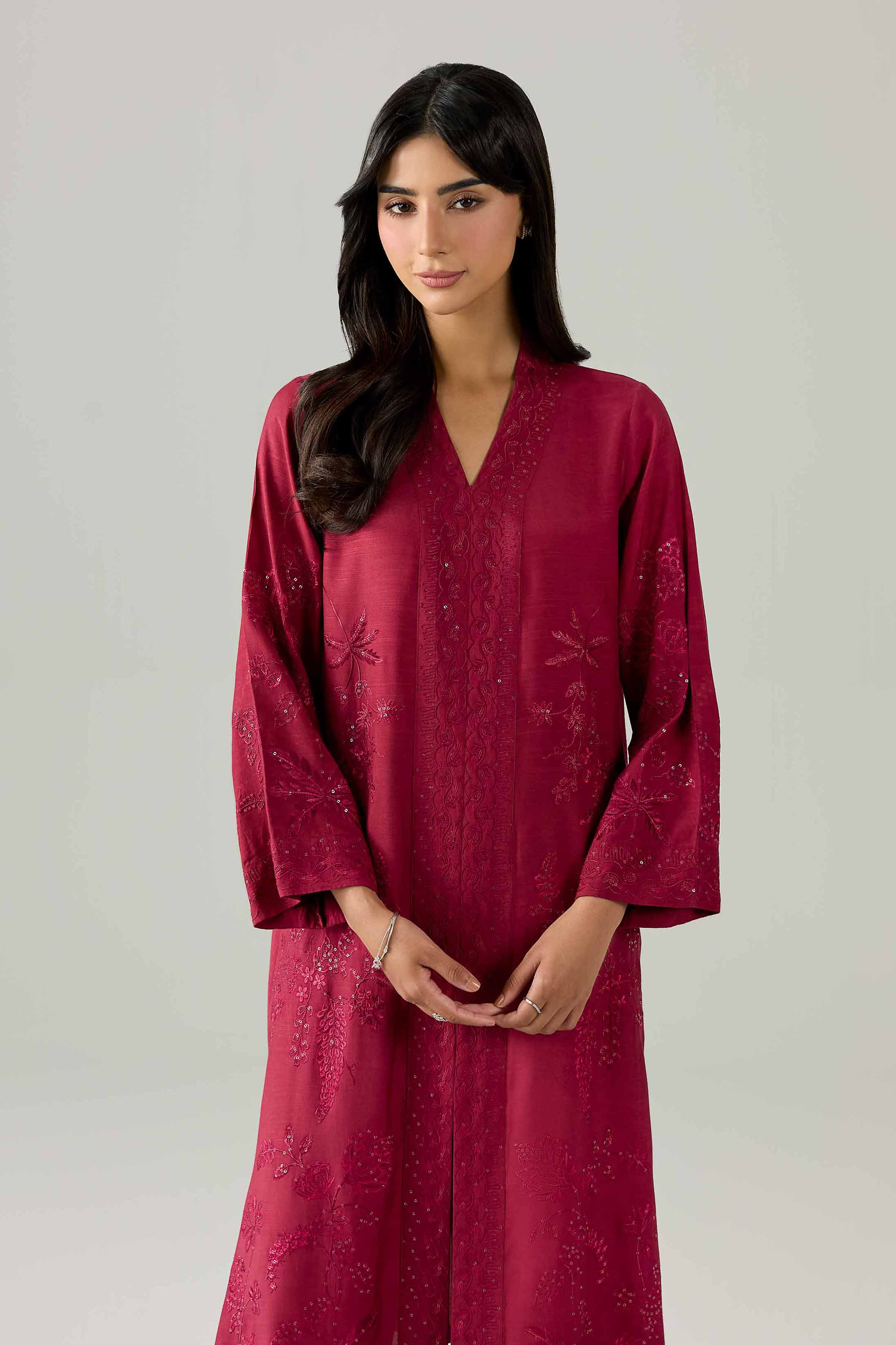2 Piece - Embroidered Suit - PE26-255 - Image 8