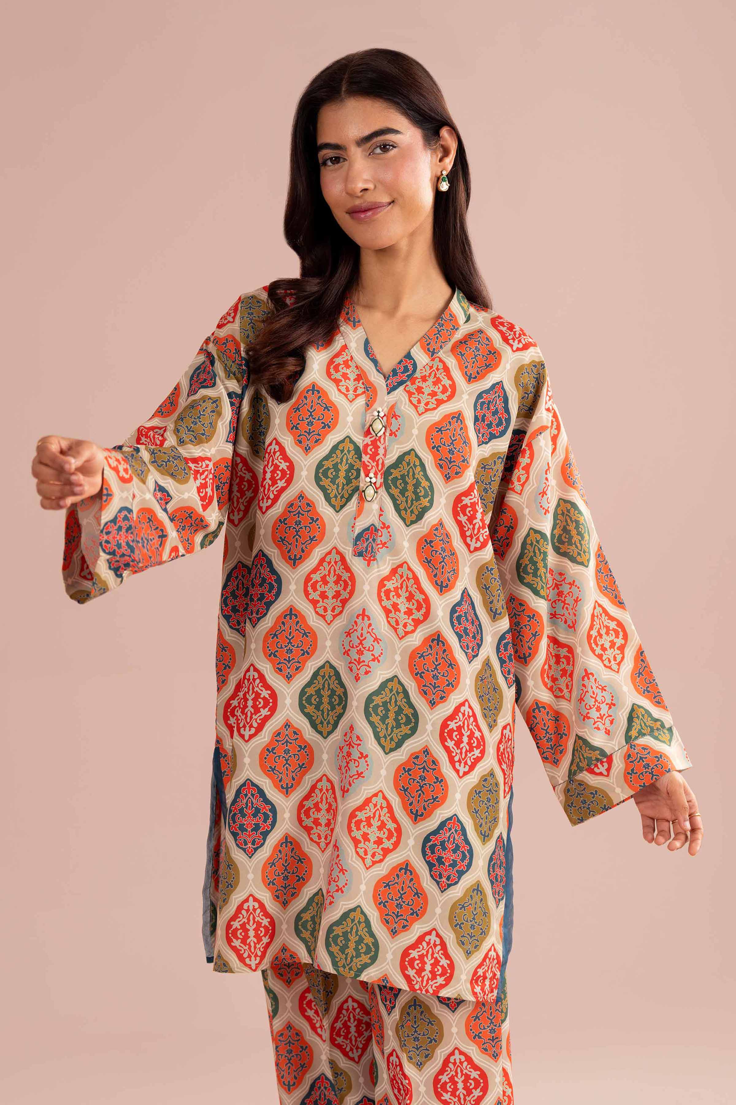 2 Piece - Printed Suit - PE26-364 - Image 3